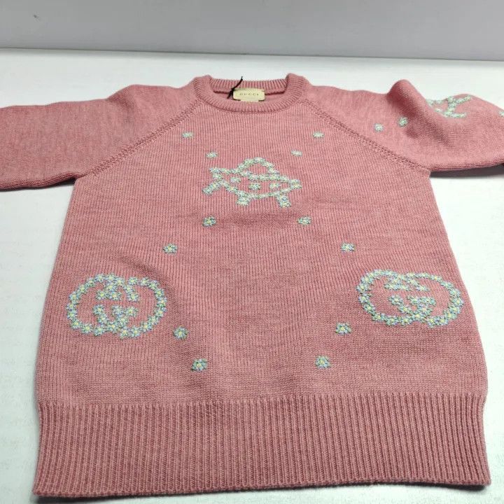Gucci Gucci Gucci Kids Cartoon Floral Embroidered Sweater -2506 Size US M / EU 48-50 / 2 - 4 Thumbnail
