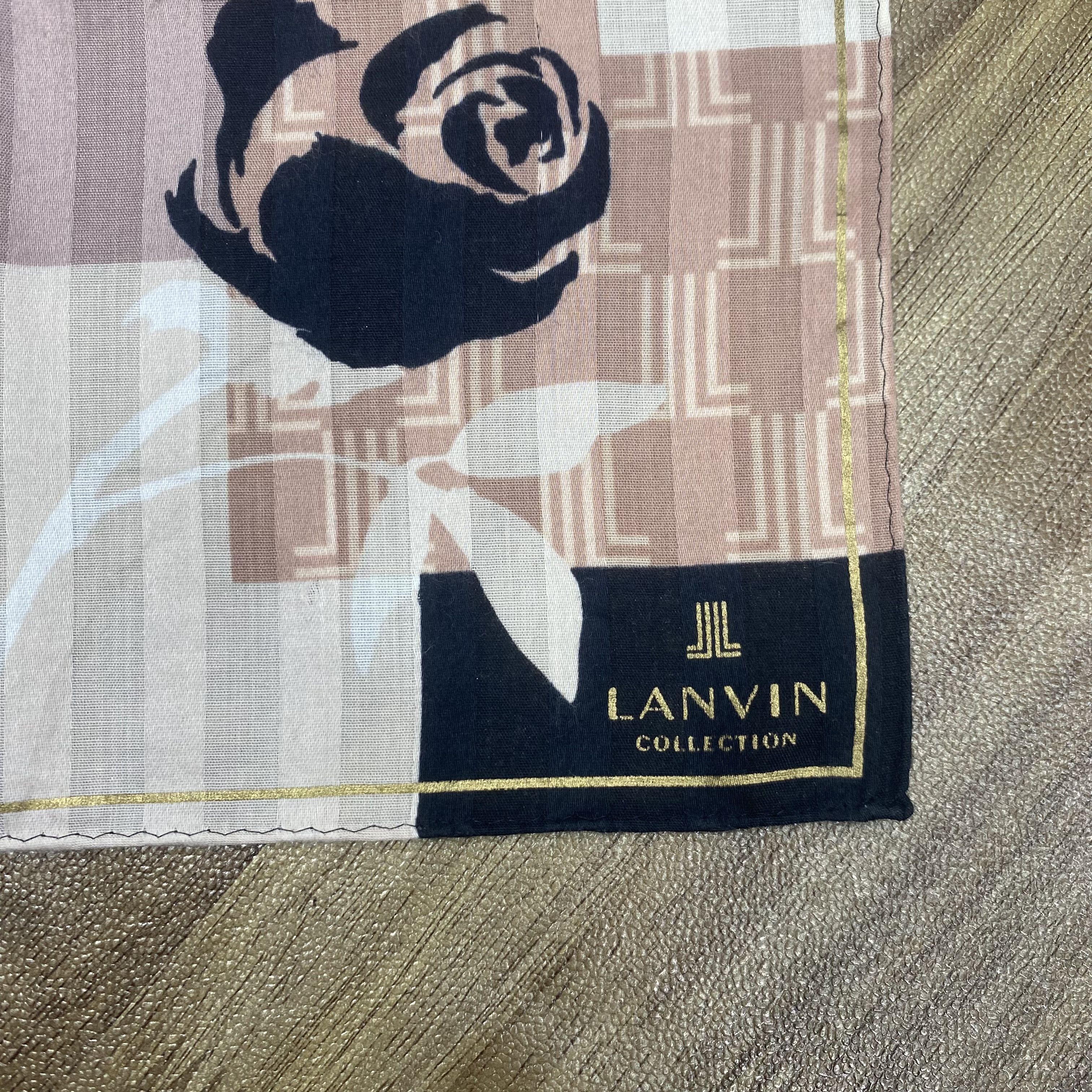 Lanvin Vintage Lanvin Handkerchief Neckerchief Bandana H242P Size ONE SIZE - 3 Thumbnail