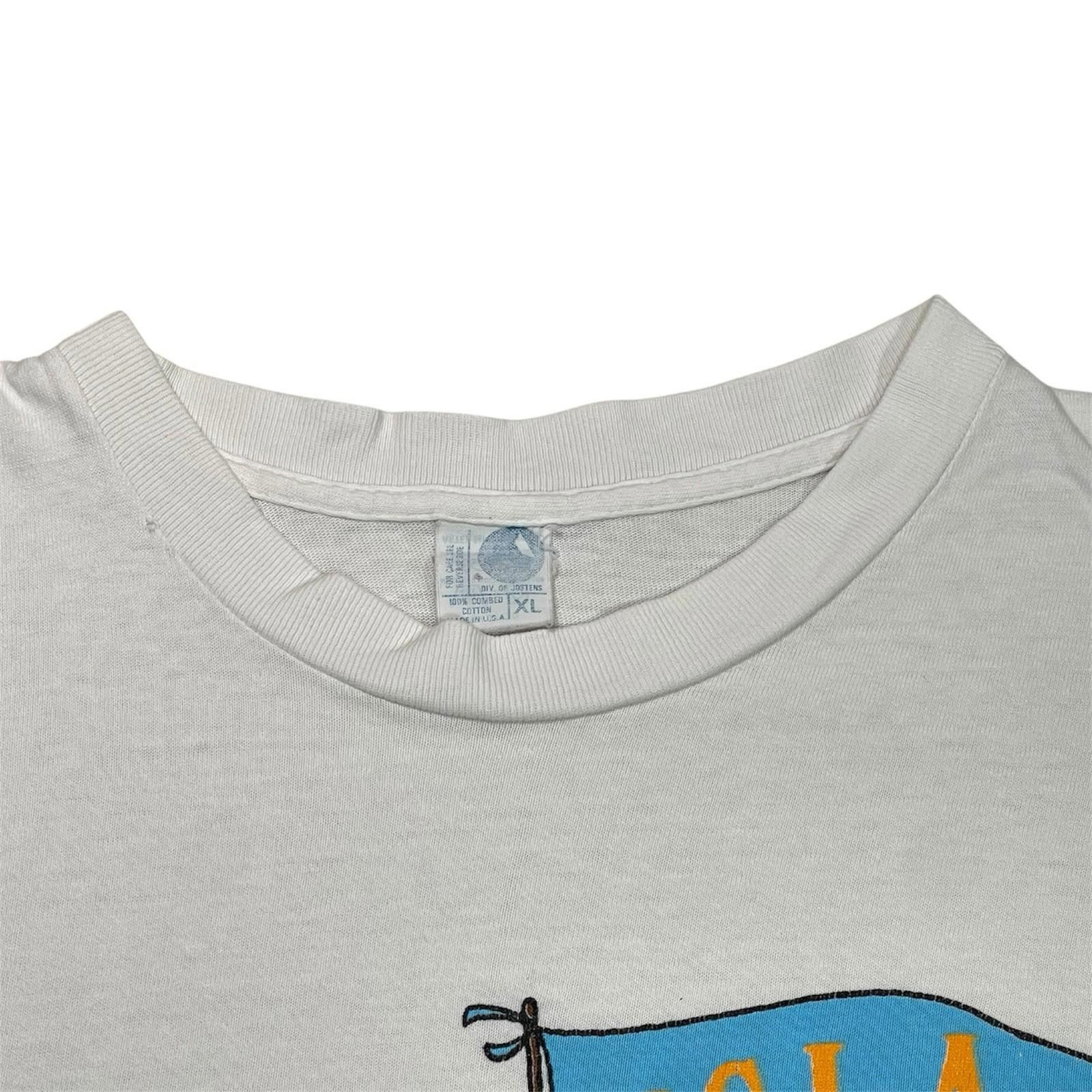 Peanuts 1980s Snoopy UCLA White T-Shirt USA Single Stitch Large Size US L / EU 52-54 / 3 - 5 Thumbnail
