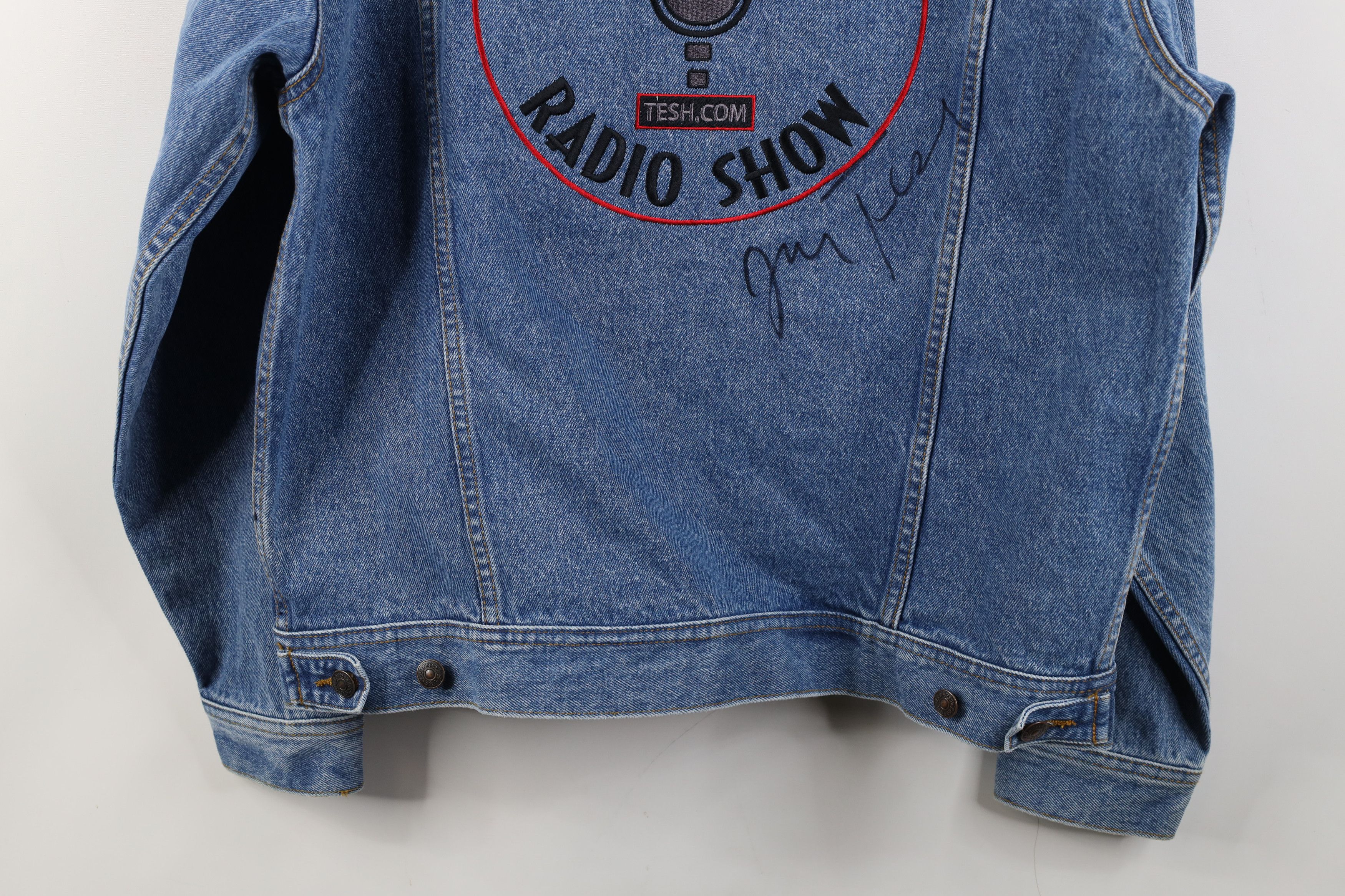 Vintage Vintage 90s Y2K The John Tesh Radio Show Denim Jacket Size US L / EU 52-54 / 3 - 15 Thumbnail