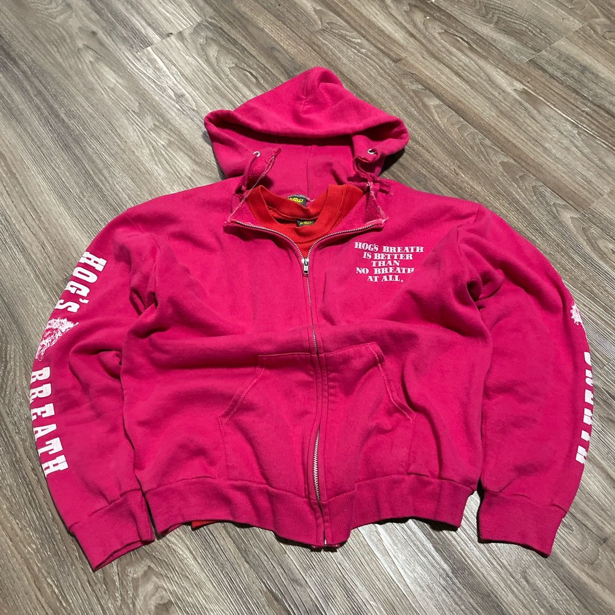 Japanese Brand × Jerzees × Vintage Vintage 80’s Jerzees Screen Print Hoodie Size L / US 10 / IT 46 - 2 Thumbnail