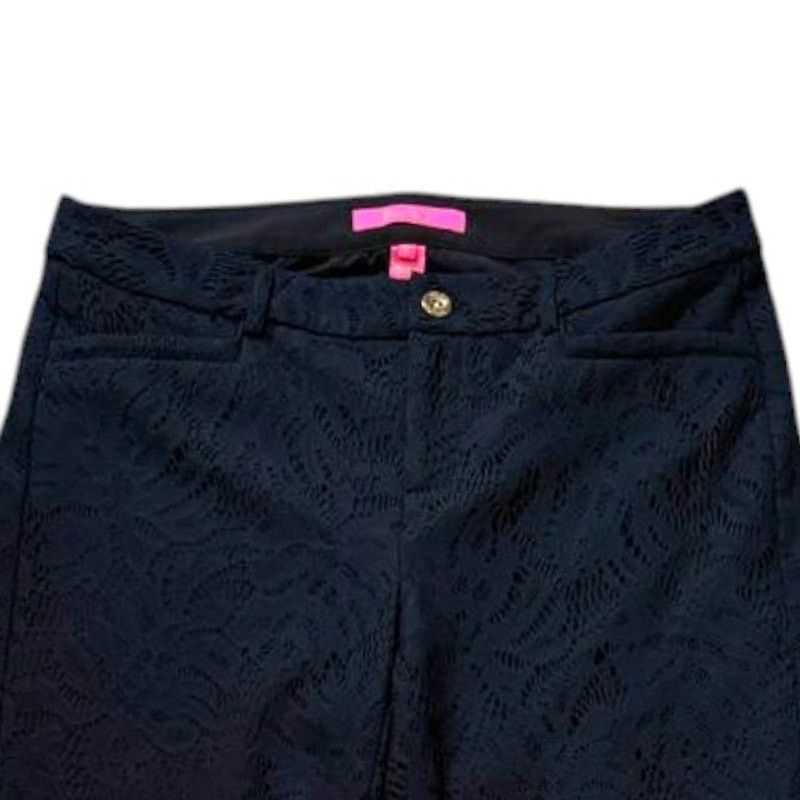 Lilly Pulitzer Lilly Pulitzer Navy Blue Pants | Size 8 Size 30" / US 8 / IT 44 - 3 Thumbnail