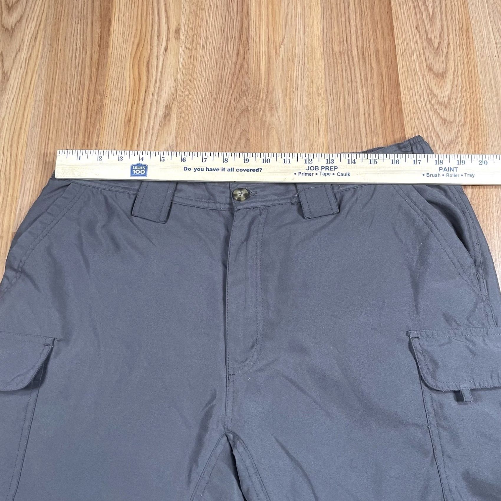 Vintage Utex Canada Convertible Cargo Pants Shorts Mens L Large 36-38 Gray Poly Cargo Pocket Zip-off Leg Hiking Fishing Shirts? Size US 33 - 3 Thumbnail