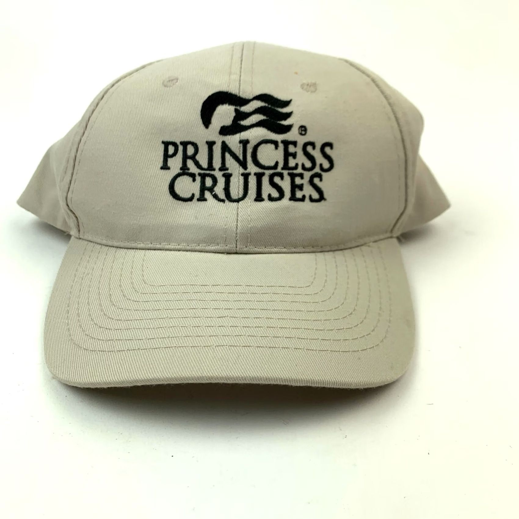 Vintage VINTAGE Princess Cruises Tourist Polyester Tan Strapback Dad Hat Cap Hit Wear One Size White Cap Mens Womens Boys Girls Size ONE SIZE - 3 Thumbnail
