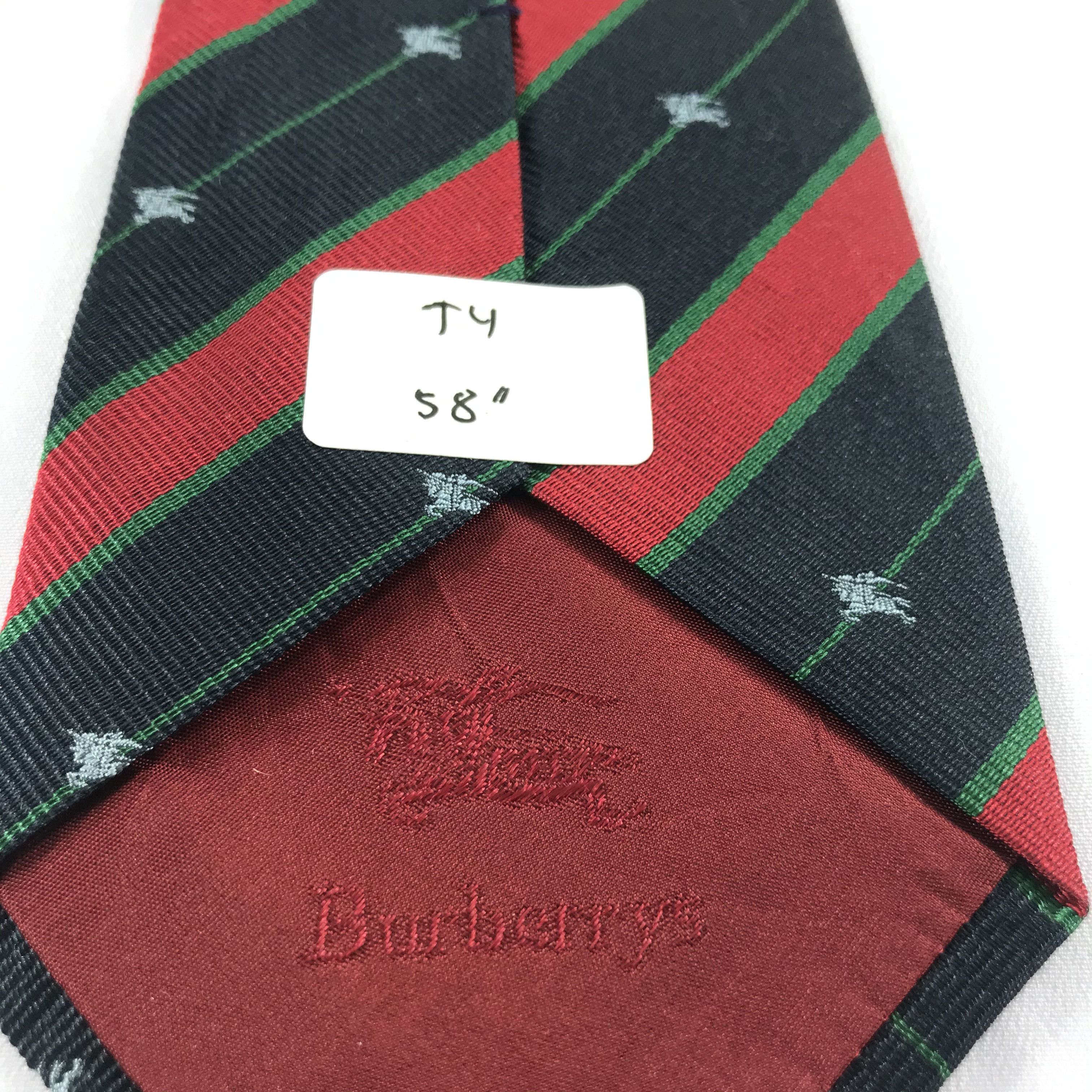 Burberry Burberrys Silk Neck Ties T4 Size ONE SIZE - 3 Thumbnail