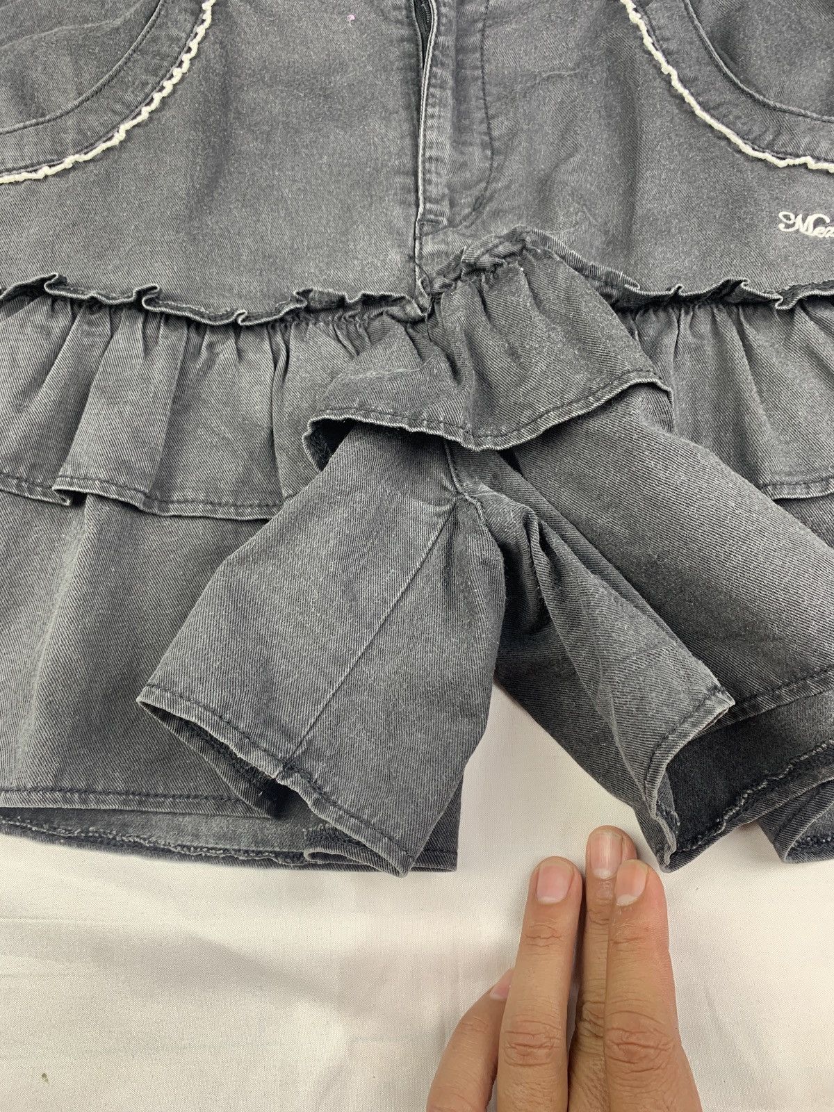 Angel Blue y2k Mezzo Piano Japan Faded Ruffle Love Cute Pop Skorts Size 28" / US 6 / IT 42 - 8 Thumbnail