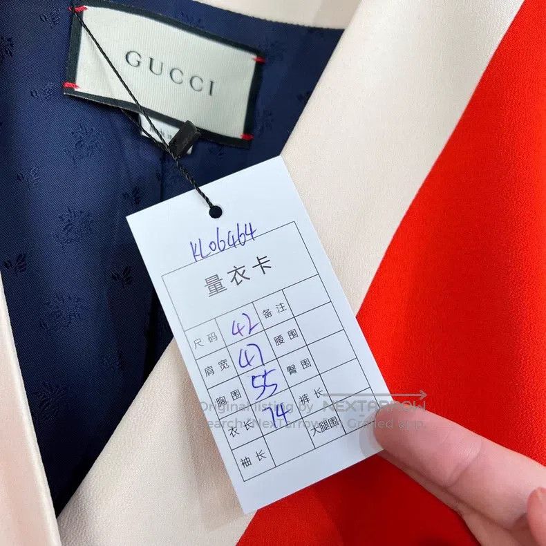 Gucci Gucci White orange colour block buckle cardigan coat Size M / US 6-8 / IT 42-44 - 6 Thumbnail