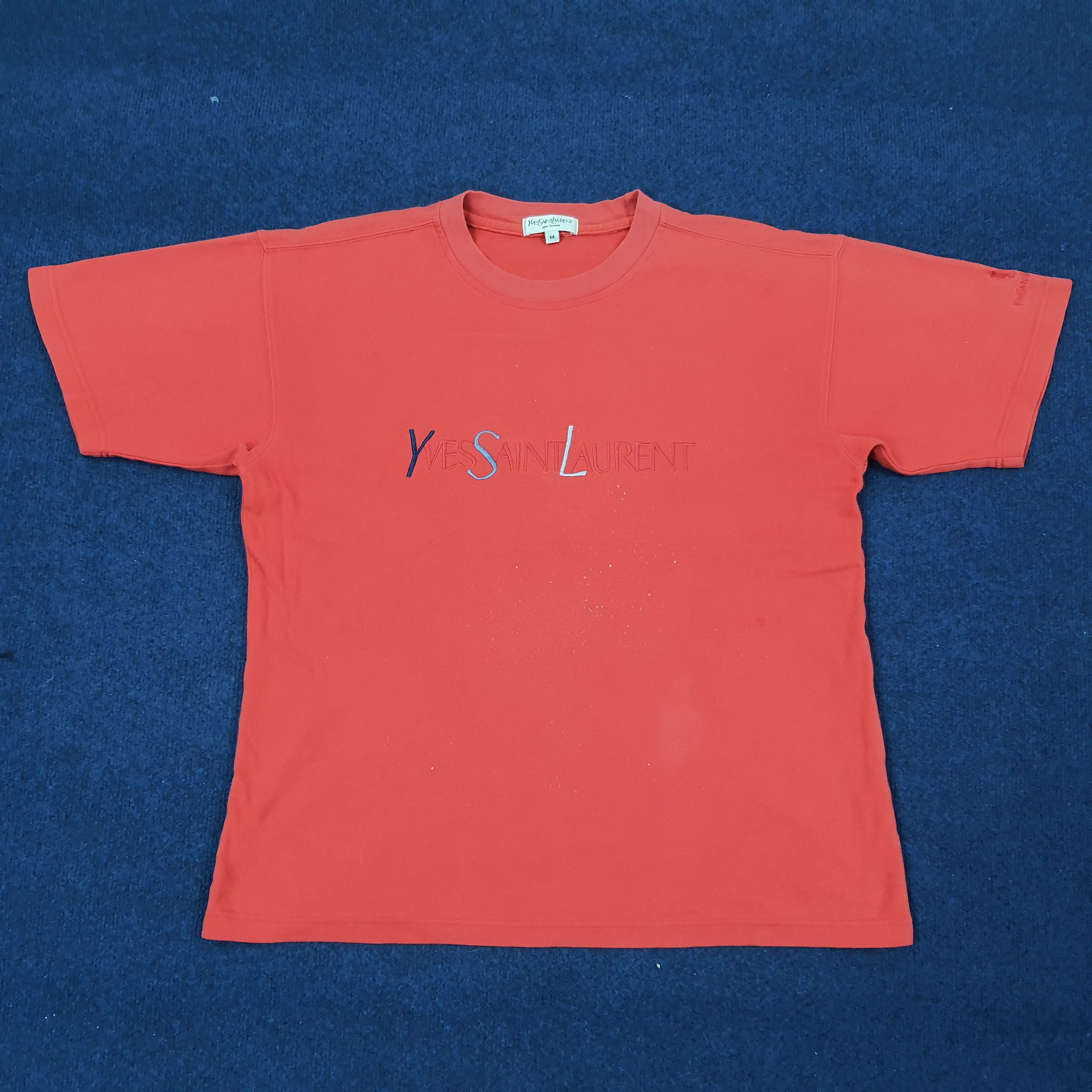 Vintage Yves Saint Laurent YSL Designer Tshirt C239N55