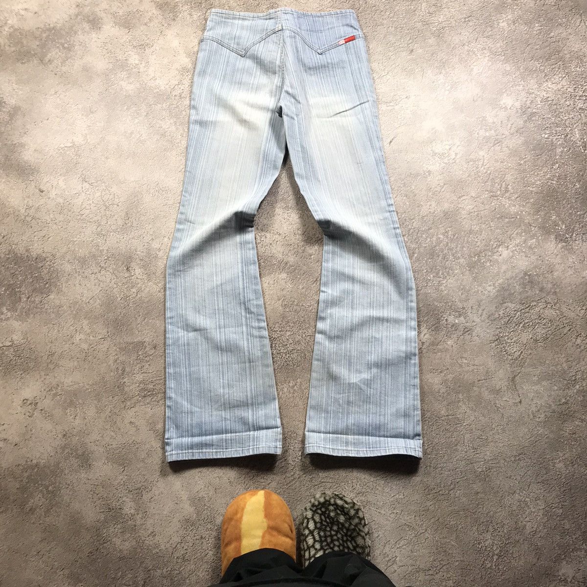 Vintage Vintage 90s Japan Baggy Wide Leg Distressed Jeans Grunge 28 Size 28" / US 6 / IT 42 - 4 Thumbnail