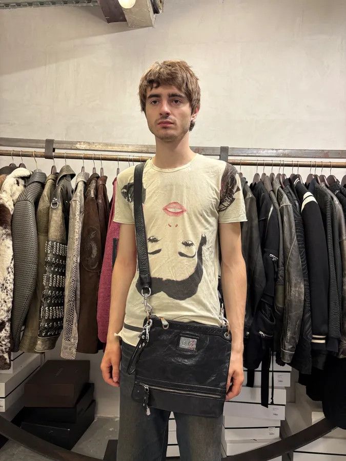 Designer × Dolce & Gabbana × Vintage 2000s Dolce & Gabbana Padlock Black Leather Shoulder Bag Size ONE SIZE - 6 Thumbnail