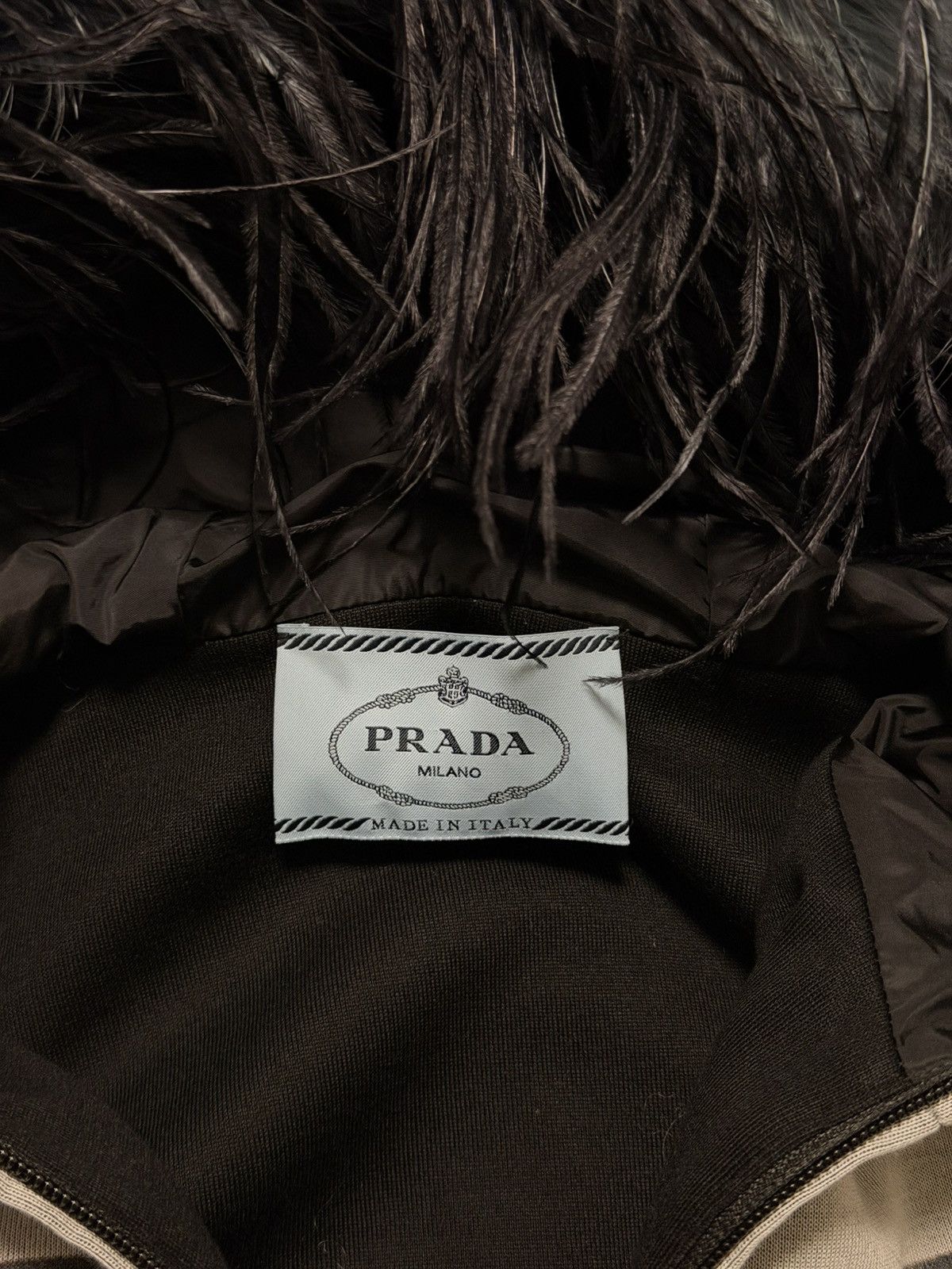 Prada PRADA F/W 2017 Zip-Up Hoodie with Ostrich Feathers Size M / US 6-8 / IT 42-44 - 6 Thumbnail