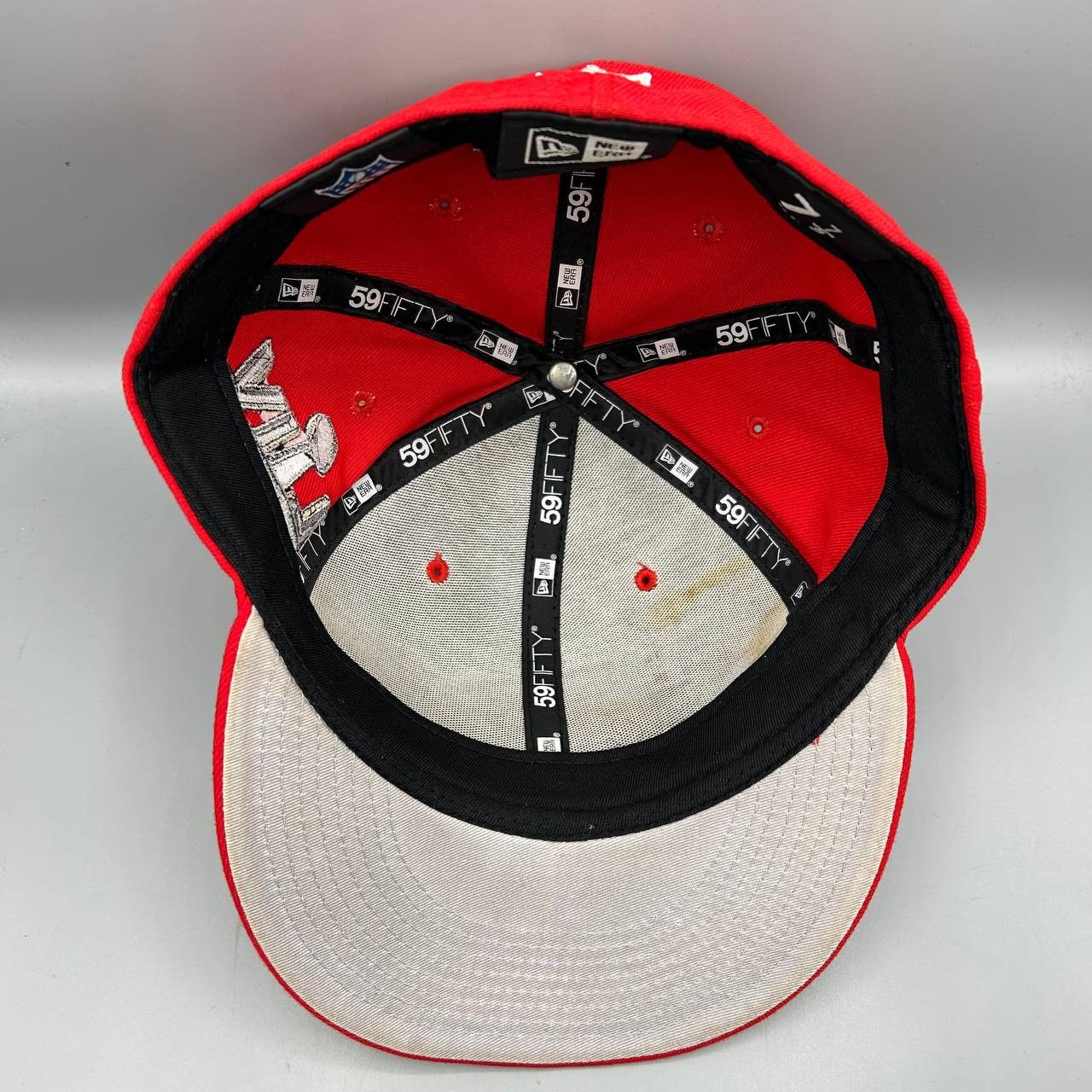 New Era Kansas City Chiefs Hat Men 7 7/8 Super Bowl NFL Fitted Cap Size ONE SIZE - 2 Thumbnail