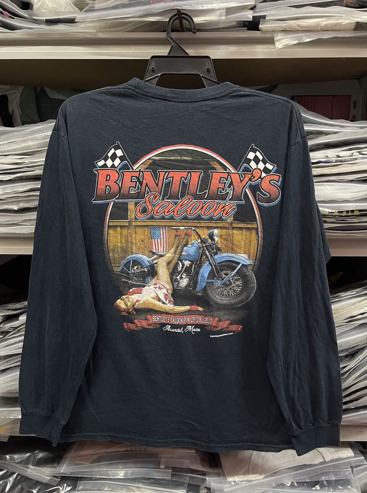 Other Bentley's Saloon Pin Up Girl Long Sleeve🔥🔥🔥 Size US M / EU 48-50 / 2 - 6 Thumbnail
