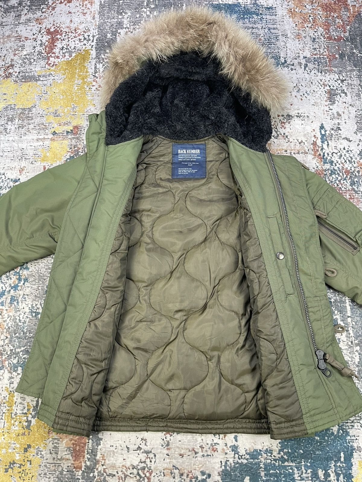 Japanese Brand Back Number Flying Bomber Snorkel Furry Hoodies Size US S / EU 44-46 / 1 - 10 Thumbnail