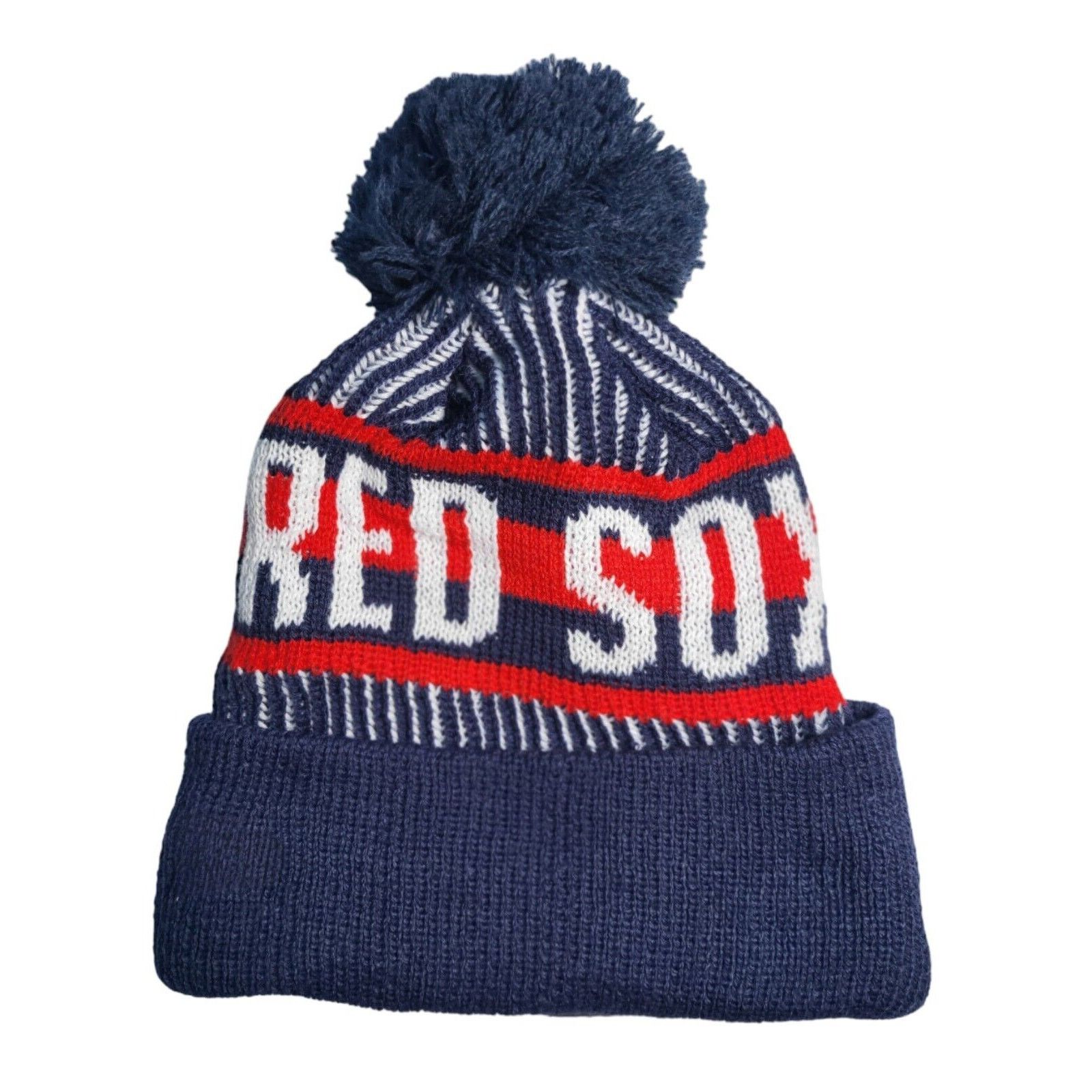 Other NWT Boston Red Sox Sports Pom Knit Beanie Fleece Lined Size ONE SIZE - 3 Thumbnail