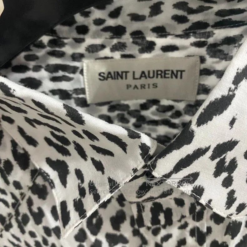 Saint Laurent Paris Saint Laurent Paris 13fw snow leopard print shirt. Size US S / EU 44-46 / 1 - 4 Thumbnail