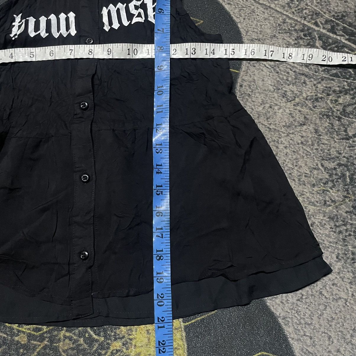 Designer × Japanese Brand 💥Maison Gilfy Button Up Sleveless Shirt Goth/Punk Style Size XS / US 0-2 / IT 36-38 - 5 Thumbnail