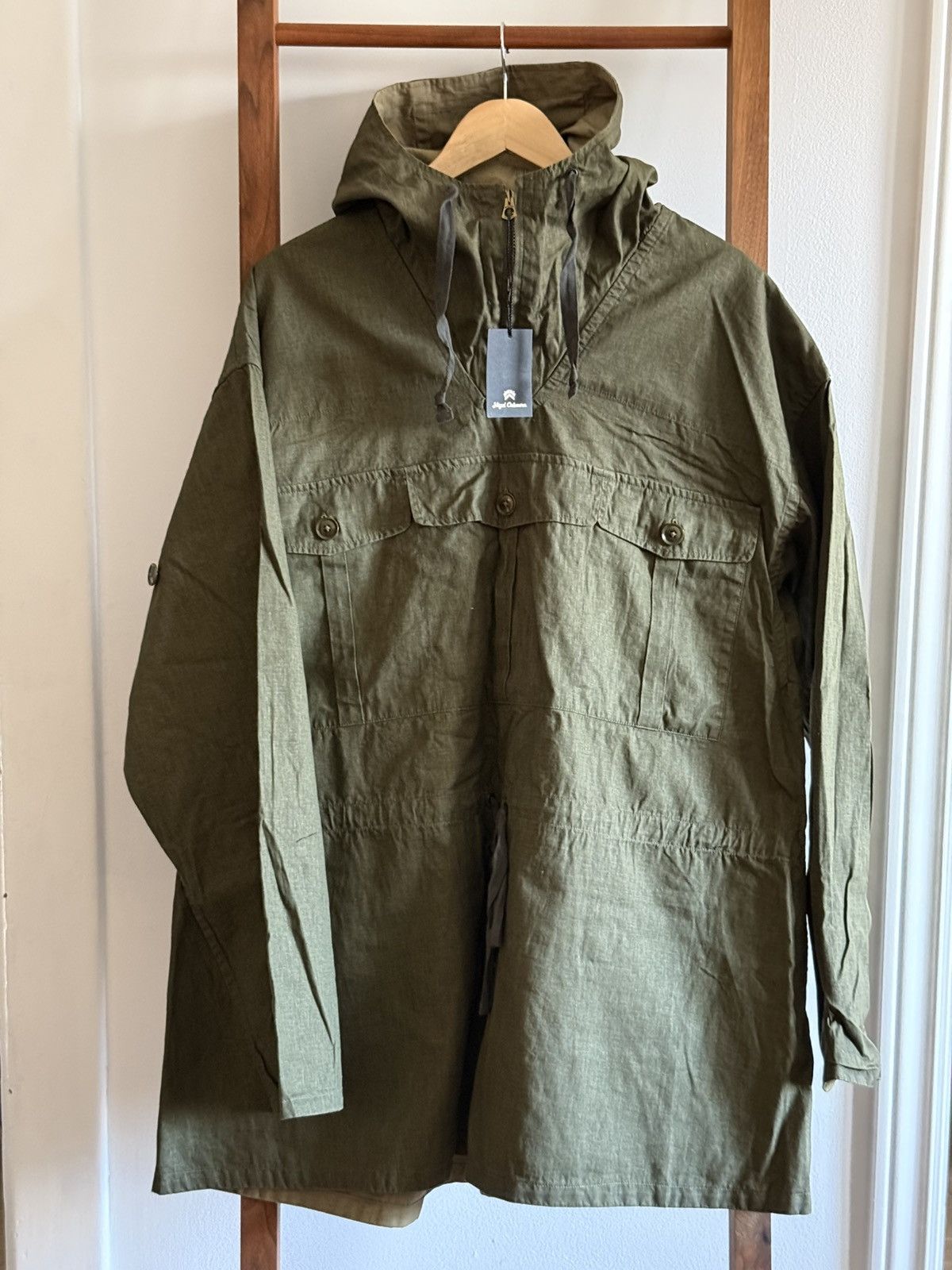 Nigel Cabourn Nigel Cabourn German Mountain Parka Army Green Size US M / EU 48-50 / 2 - 1 Thumbnail