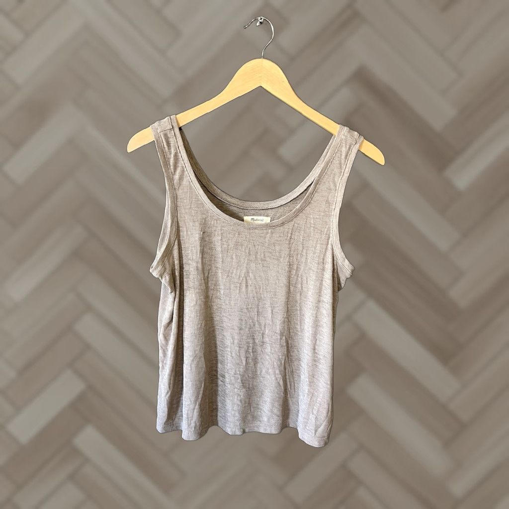 Madewell Madewell Womens Beige Sleeveless Knit Tank Top Size S Size S / US 4 / IT 40 - 1 Thumbnail