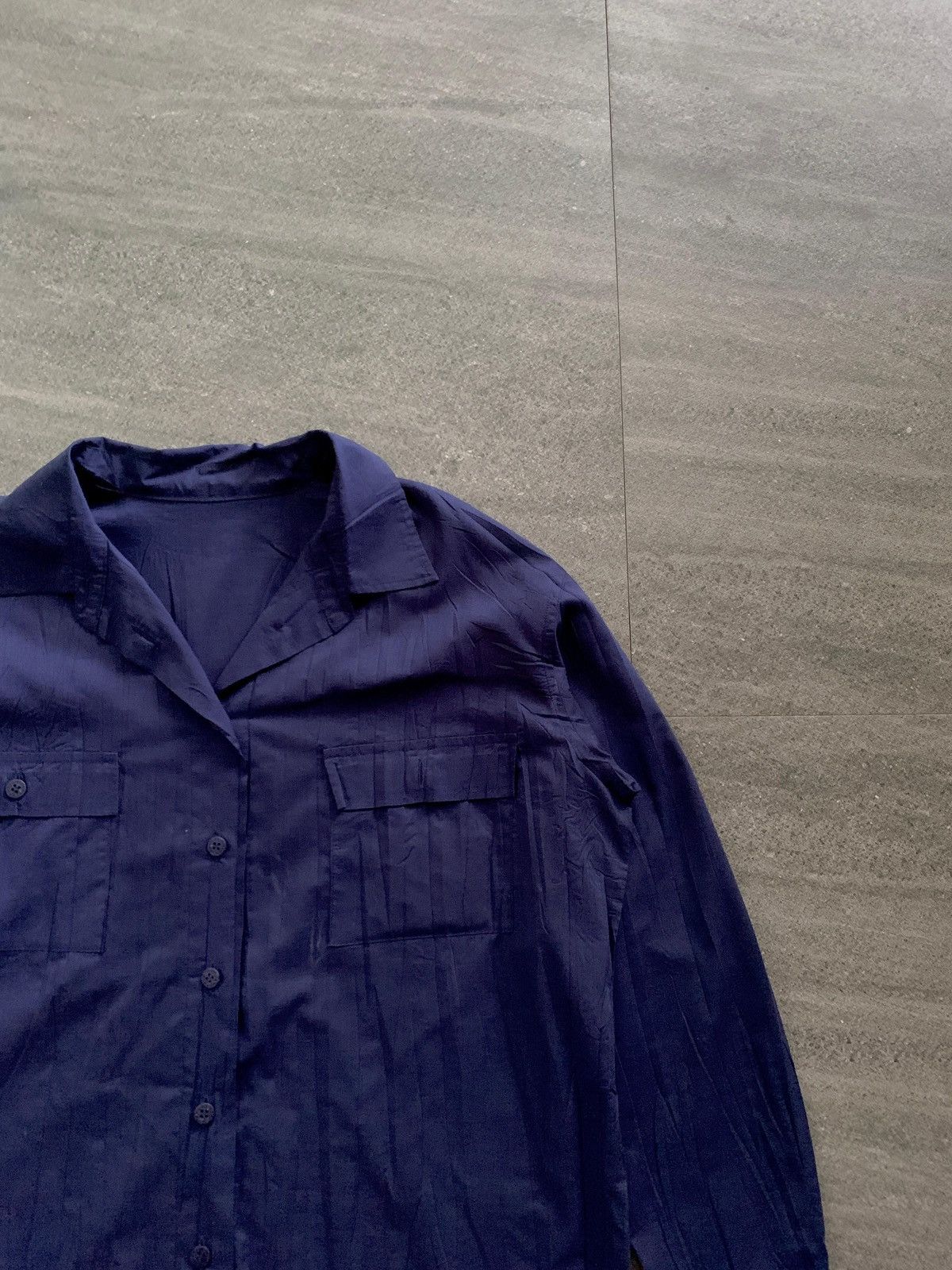 Pleats Please Issey Miyake Double Pocket Pleated Shirt Size US S / EU 44-46 / 1 - 2 Thumbnail