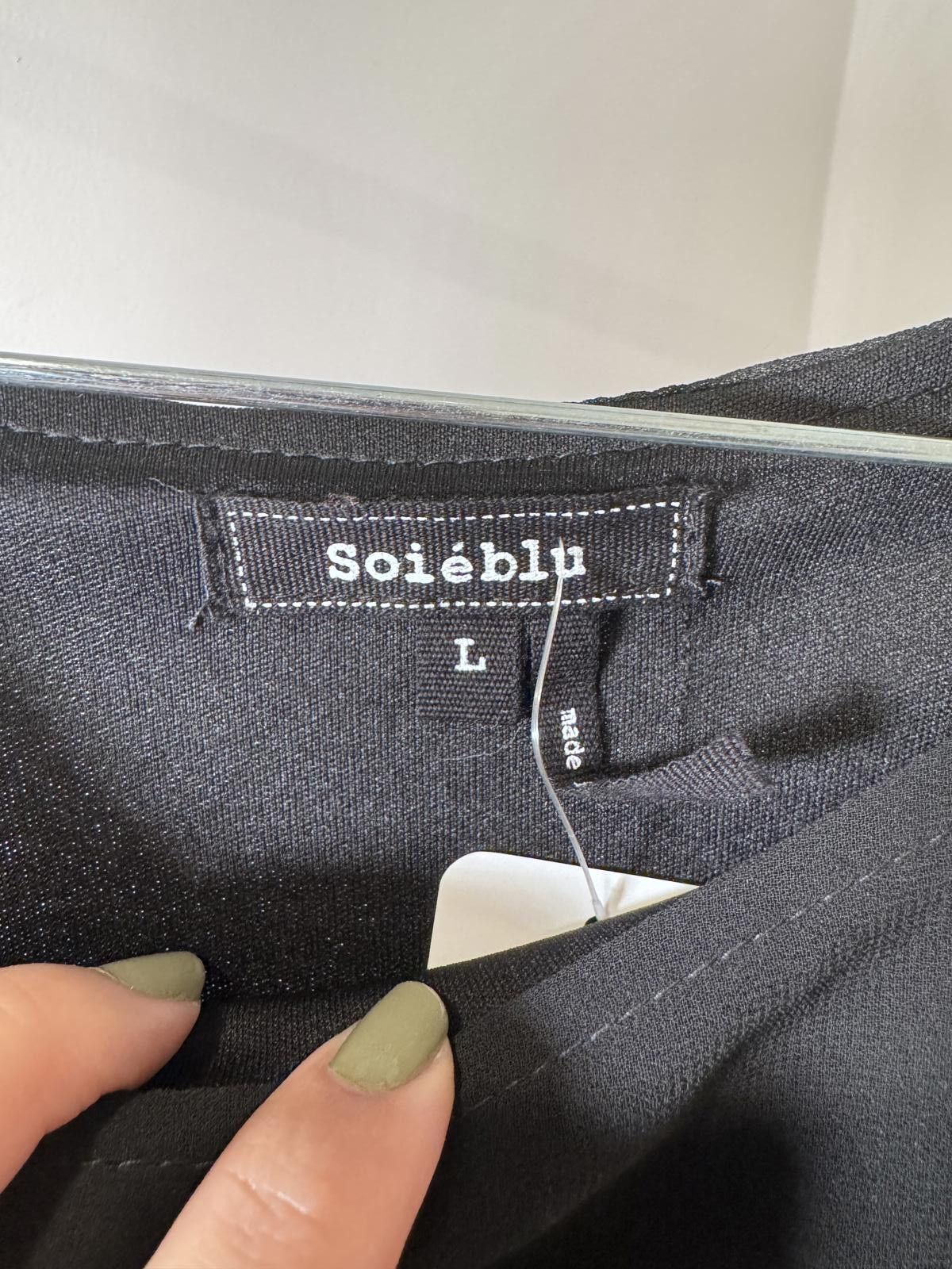 Other Soiebli Black Embellished Long Sleeve Blouse, Size L Size L / US 10 / IT 46 - 3 Thumbnail