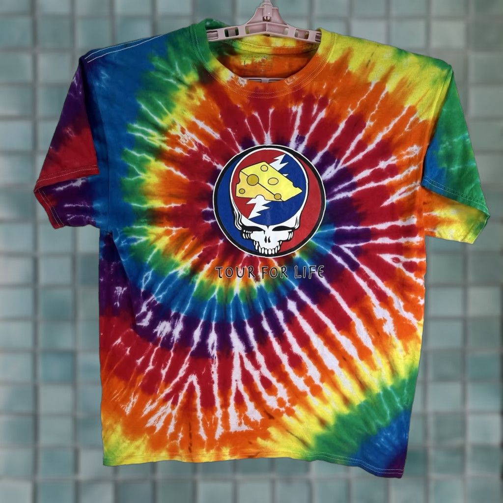 Vintage Grateful Dead Cheese Head Tie-Dye T-Shirt Mens Size L Short Sleeve Size US L / EU 52-54 / 3 - 1 Thumbnail