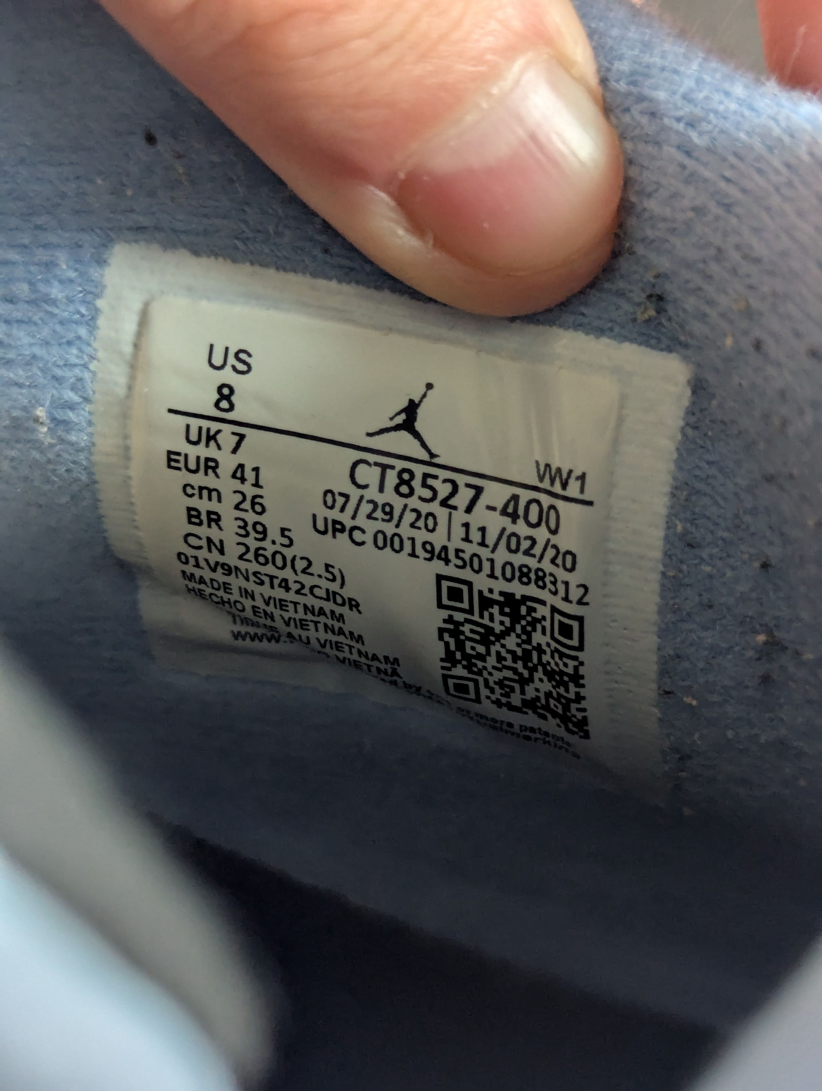 Jordan Brand × Nike Nike Jordan 4 Retro University Blue Size US 8 / EU 41 - 9 Thumbnail