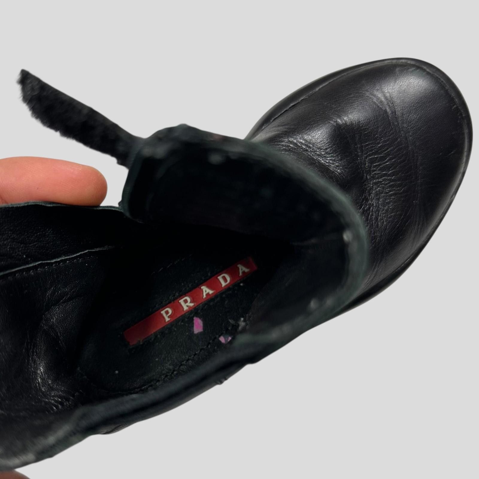 Prada Prada Sport 00’s Leather Zip Baby Boots 23 (1.5 - 2.5 years) Size ONE SIZE - 6 Thumbnail