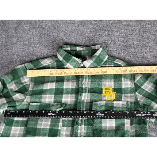 Colosseum Athletics Baylor Bears Plaid Snap Fleece Shirt Men Sz M Green Colosseu Size US M / EU 48-50 / 2 - 5 Thumbnail