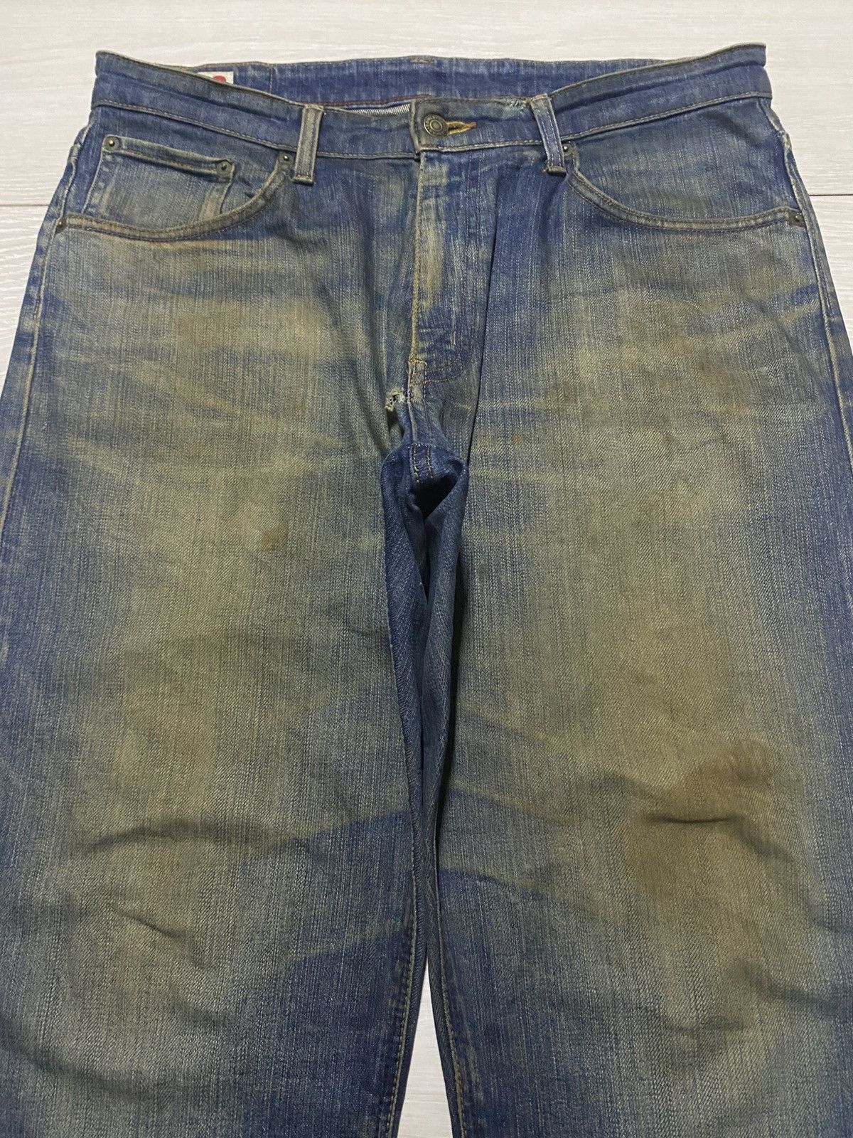 Japanese Brand Vintage Japanese Brand Edwin 503 Mud Wash Distressed Jeans Size US 34 / EU 50 - 3 Thumbnail