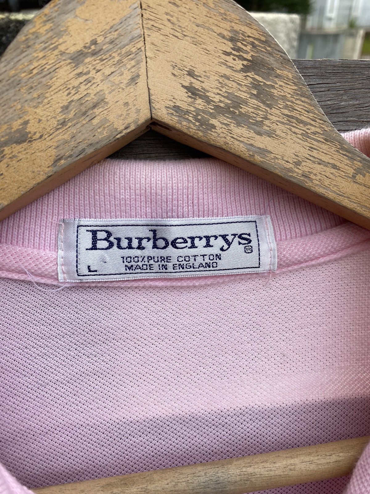 Burberry Vintage England Burberry Polo Shirt Size US L / EU 52-54 / 3 - 8 Thumbnail