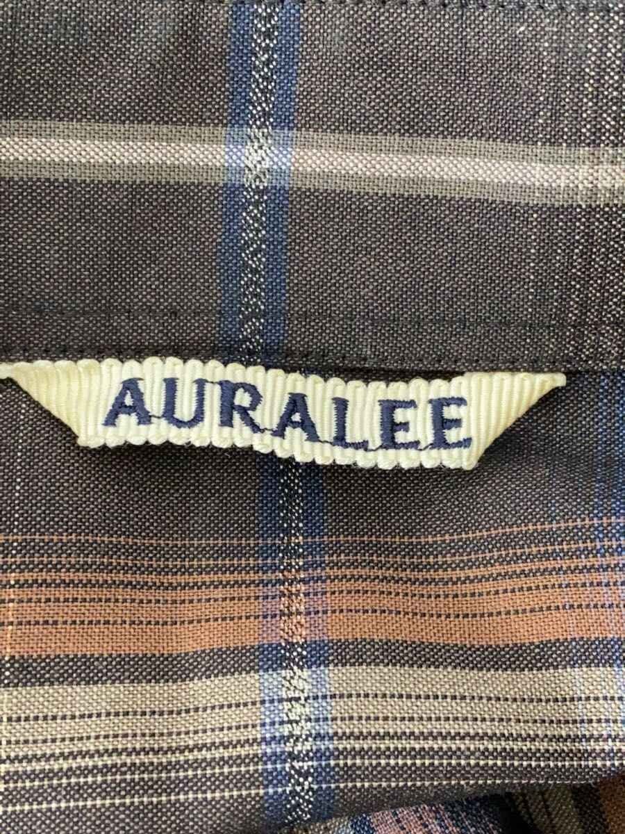 Auralee Brown Wool Check Long Sleeve Shirt Size US XXL / EU 58 / 5 - 5 Thumbnail
