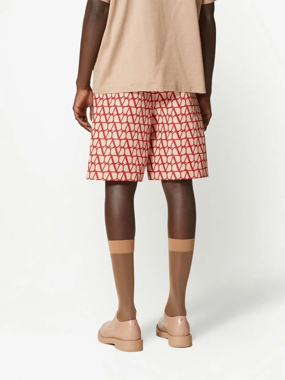 Valentino o1y0525 Short in Beige/Red Size US 32 / EU 48 - 3 Thumbnail