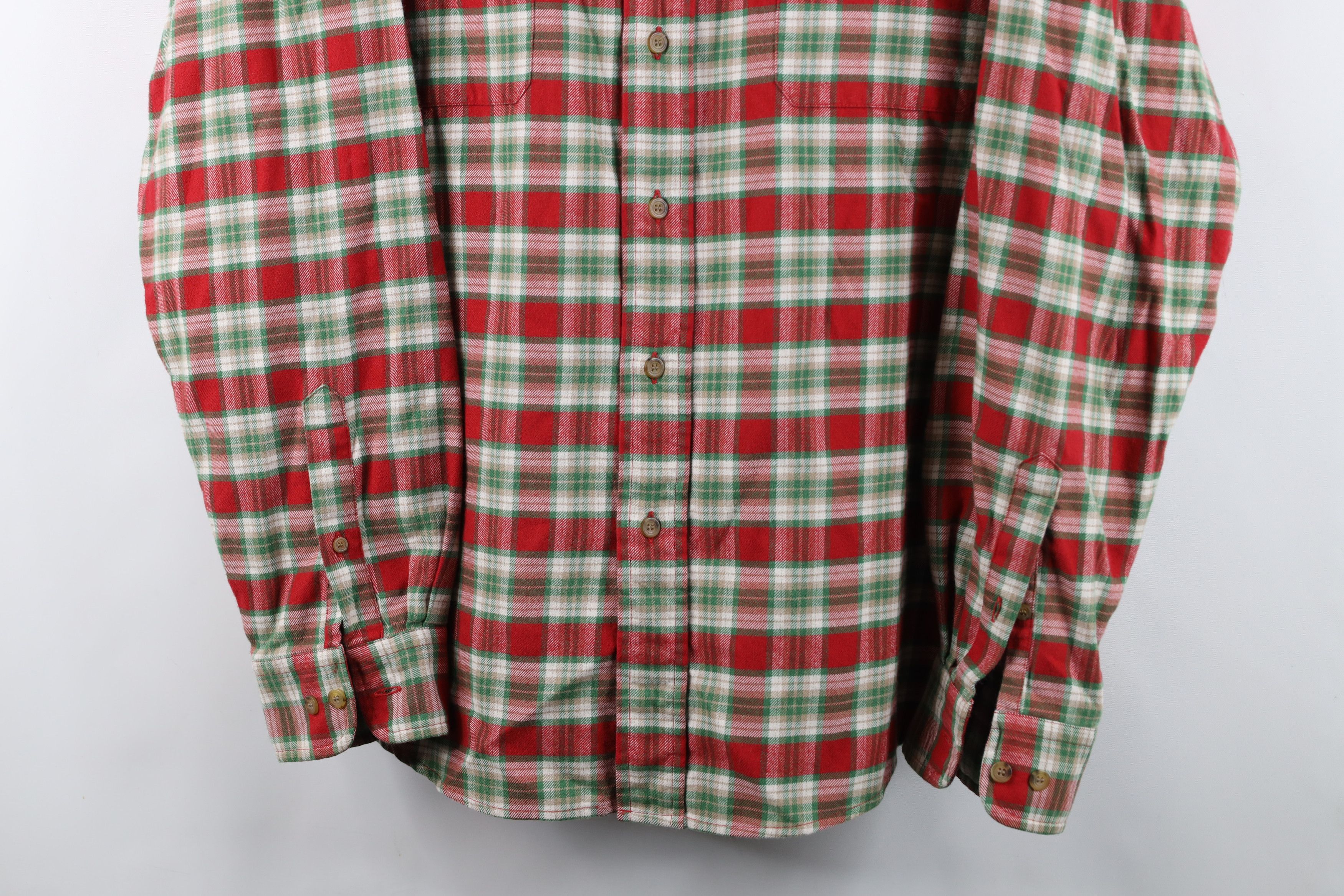 J.Crew Vintage J Crew Double Pocket Collared Button Shirt Plaid Size US L / EU 52-54 / 3 - 3 Thumbnail