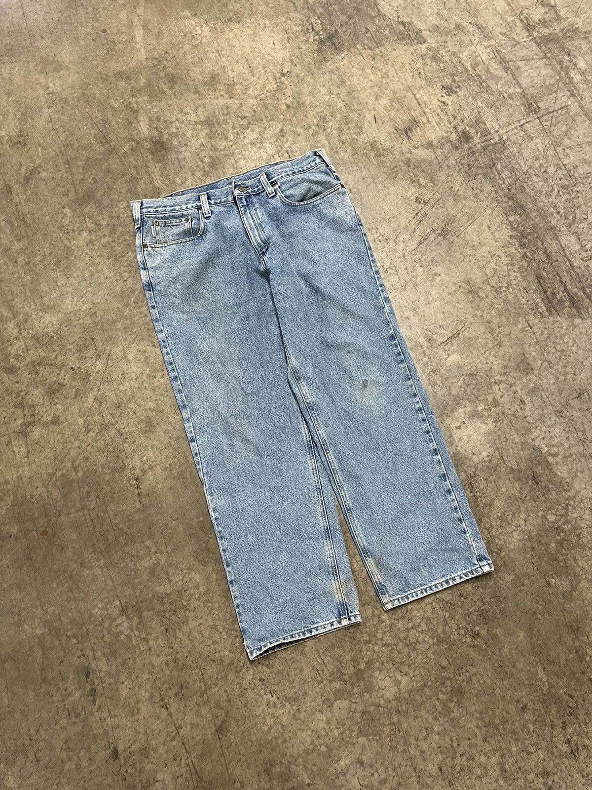 Carhartt × Vintage Carhartt baggy fit denim pants hype rare workwear skater Size US 38 / EU 54 - 7 Thumbnail