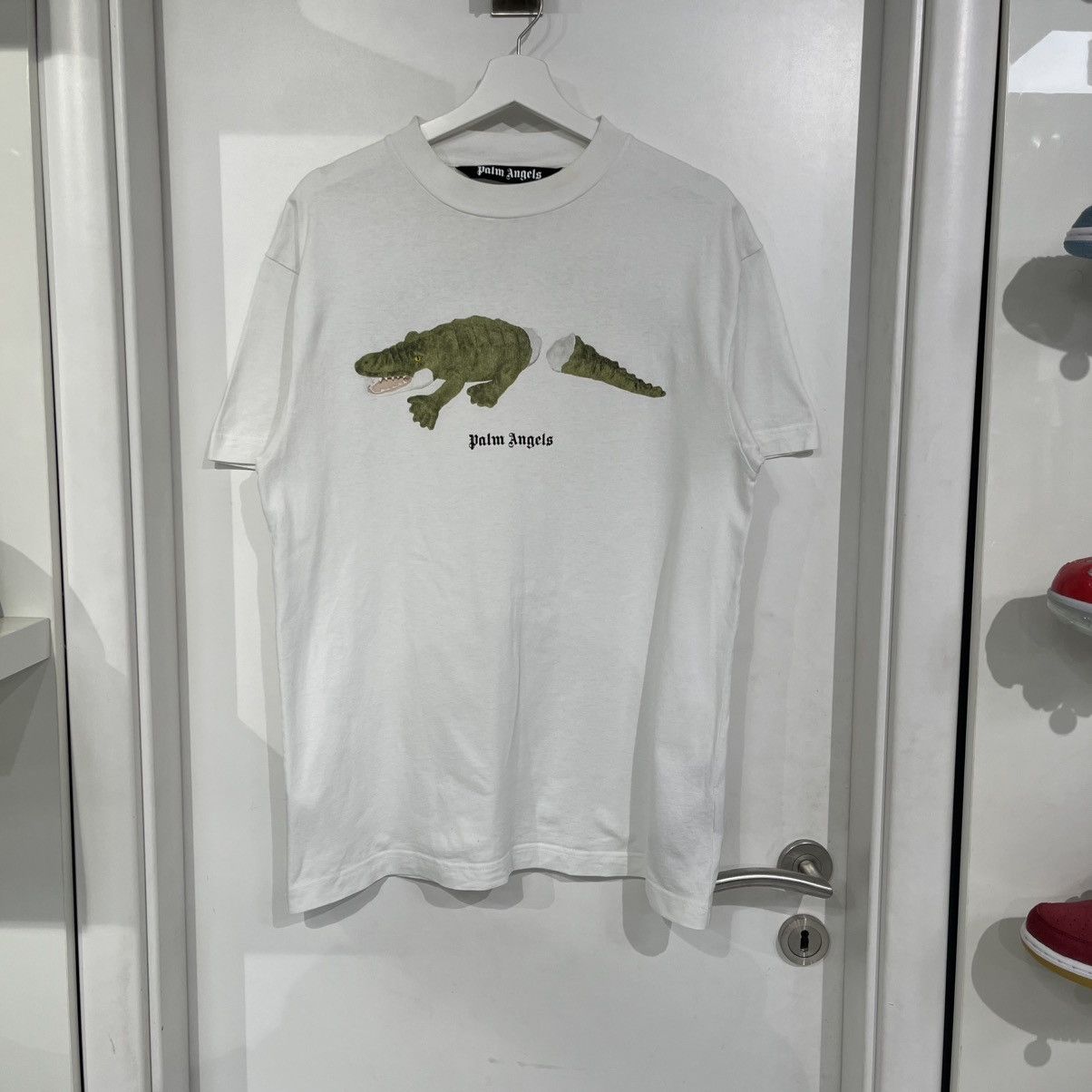 Palm Angels Palm Angels Crocodile Print Tee White Size US M / EU 48-50 / 2 - 1 Thumbnail