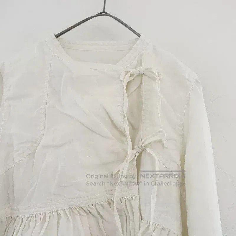 Other Natural Beige Linen Long Sleeve Shirt. Size M / US 6-8 / IT 42-44 - 3 Thumbnail