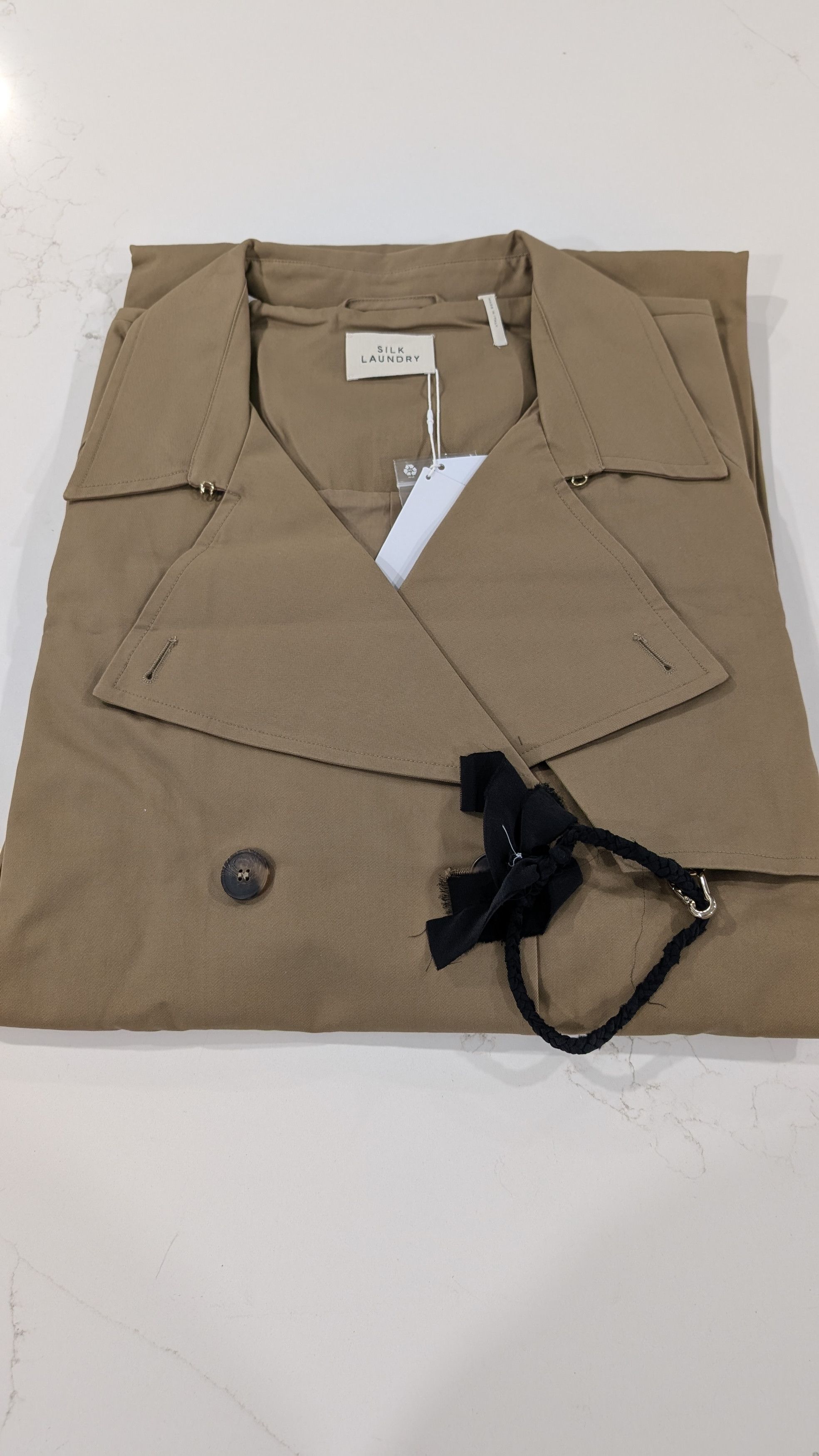 Silk Laundry Silk Laundry The Italian Trench Coat Womens L Size L / US 10 / IT 46 - 6 Thumbnail