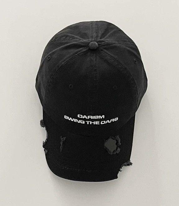 Japanese Brand Retro punk vintage damage distressed raw cap hat Size ONE SIZE - 3 Thumbnail