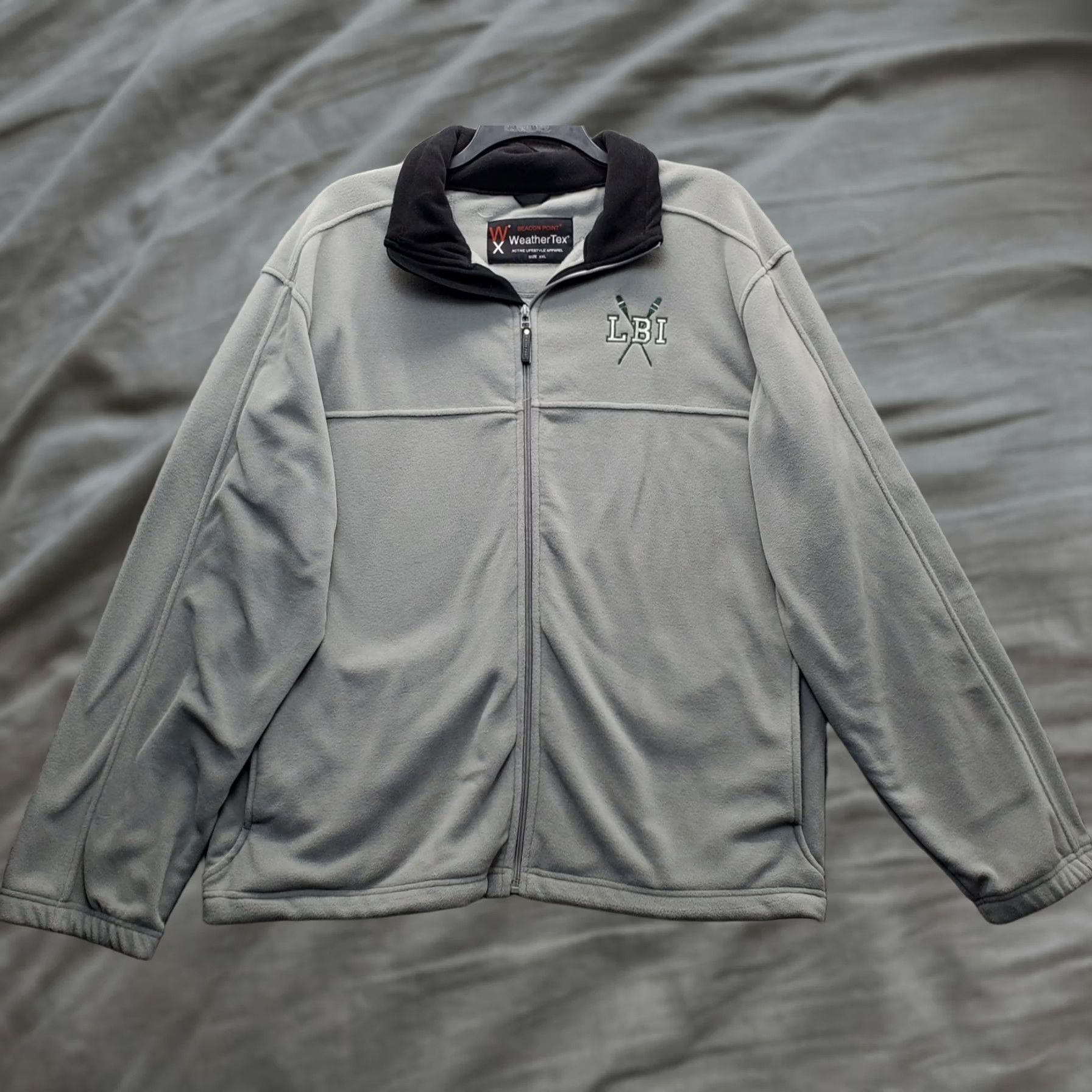 Vintage Beacon Point Jacket Mens XXL Green Full Zip Fleece Weather Tex Long Beach Island Casual Outdoor Shirt Size US XXL / EU 58 / 5 - 1 Thumbnail