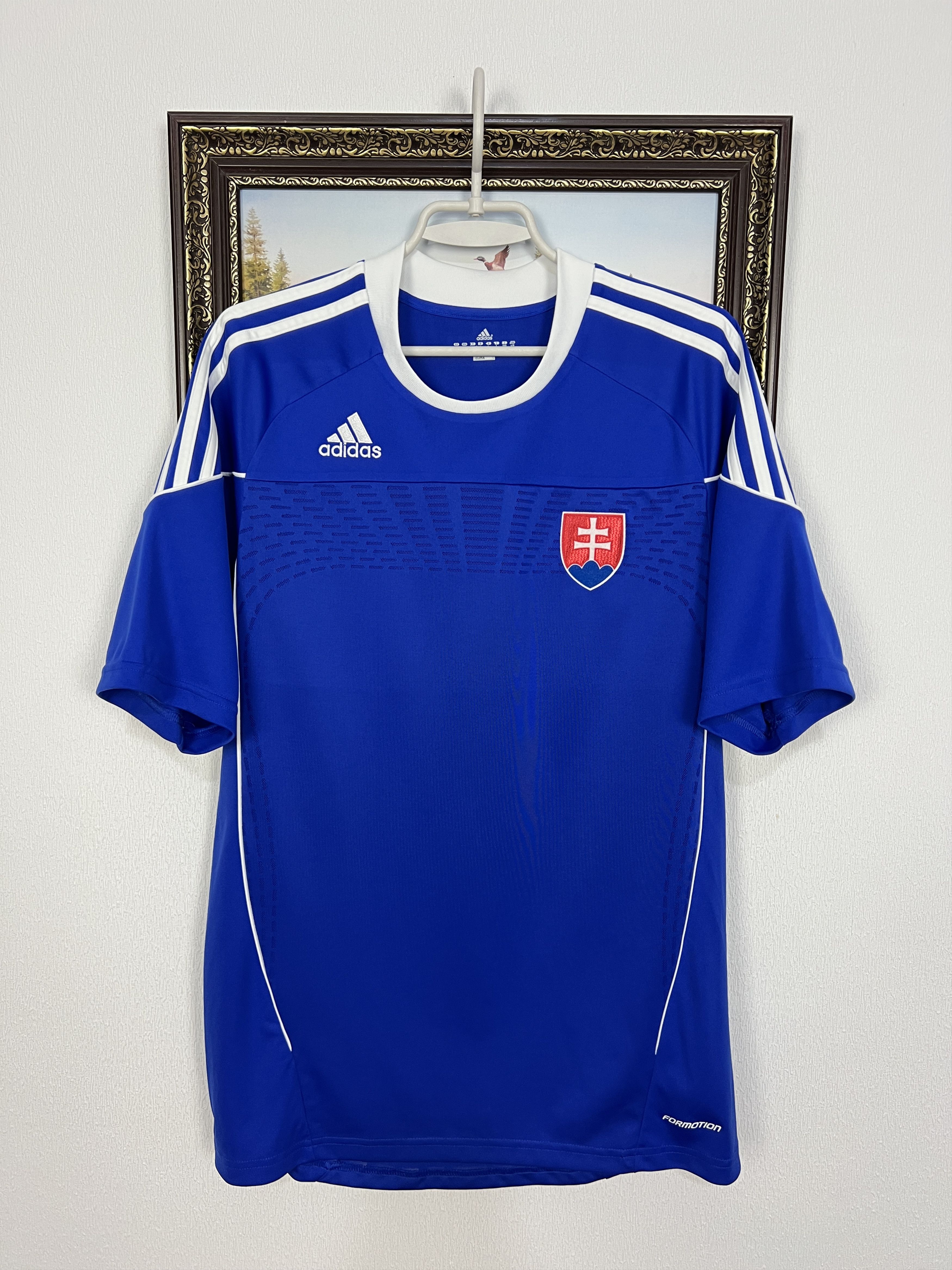 Adidas Slovakia football shirt 2010 Soccer National Jersey Trikot Size US L / EU 52-54 / 3 - 1 Thumbnail