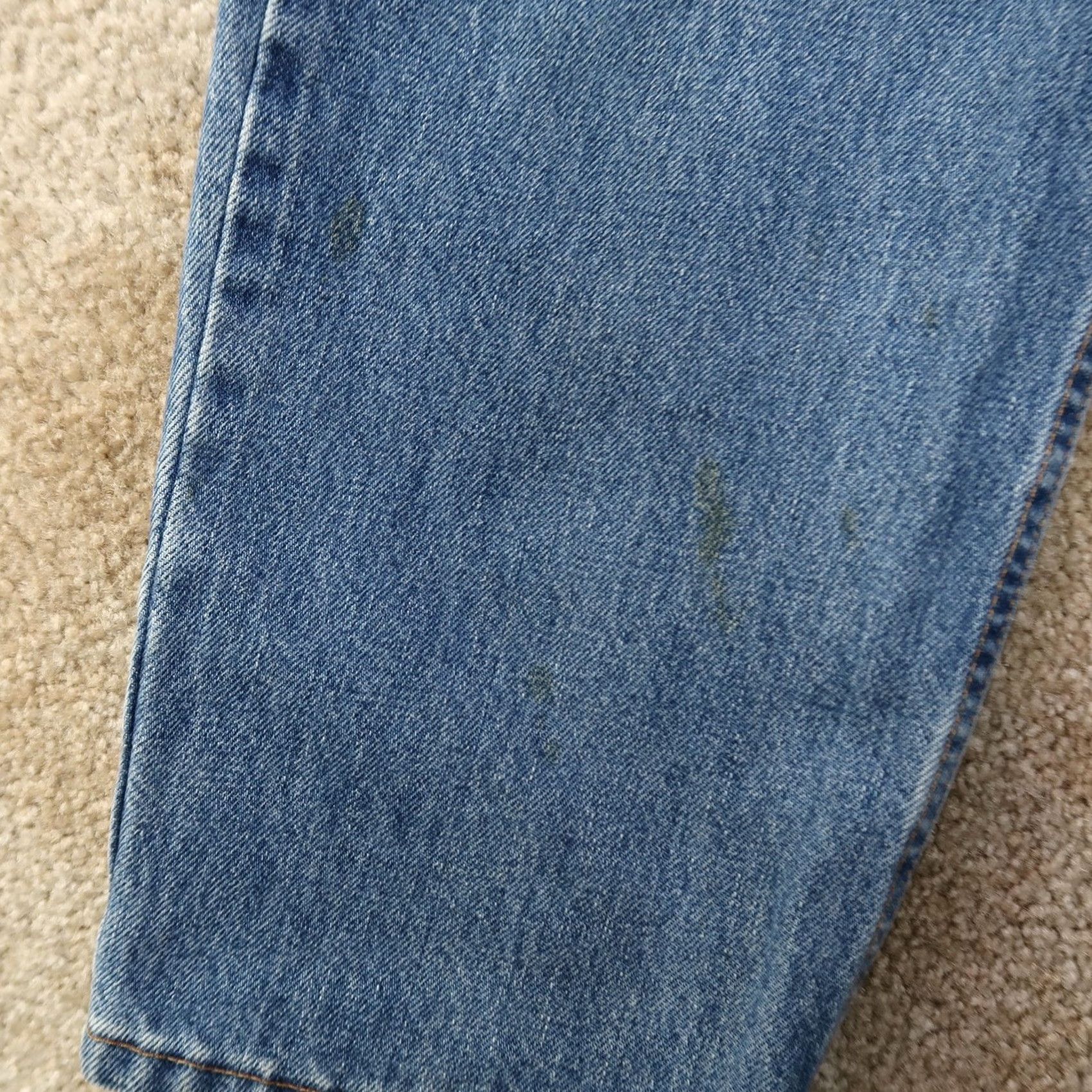 Levi's VINTAGE Levi's 550 Jeans Men 33x30 Blue Distressed Medium Denim USA Denim Jeans 5-Pocket Mens 550 90s/00s Size US 33 - 2 Thumbnail