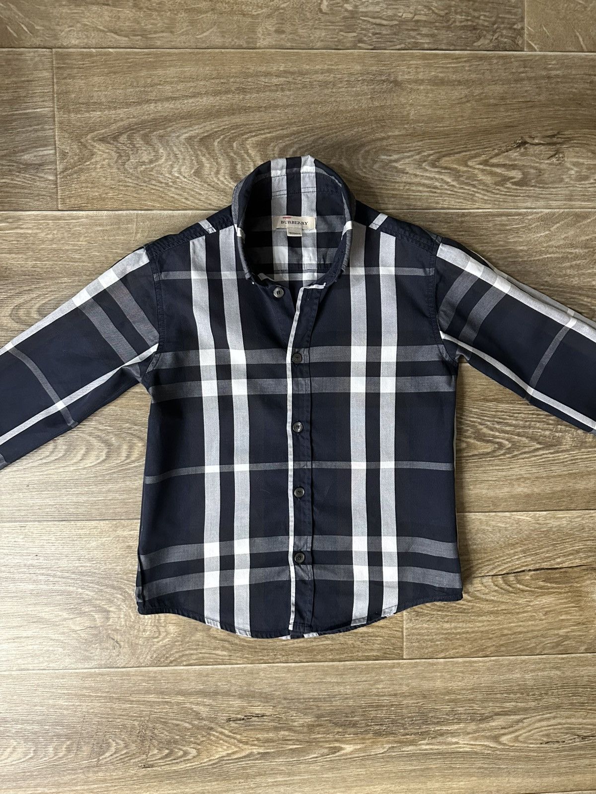 Burberry Burberry kids shirt size 6Y blu Size US XXS / EU 40 - 1 Thumbnail