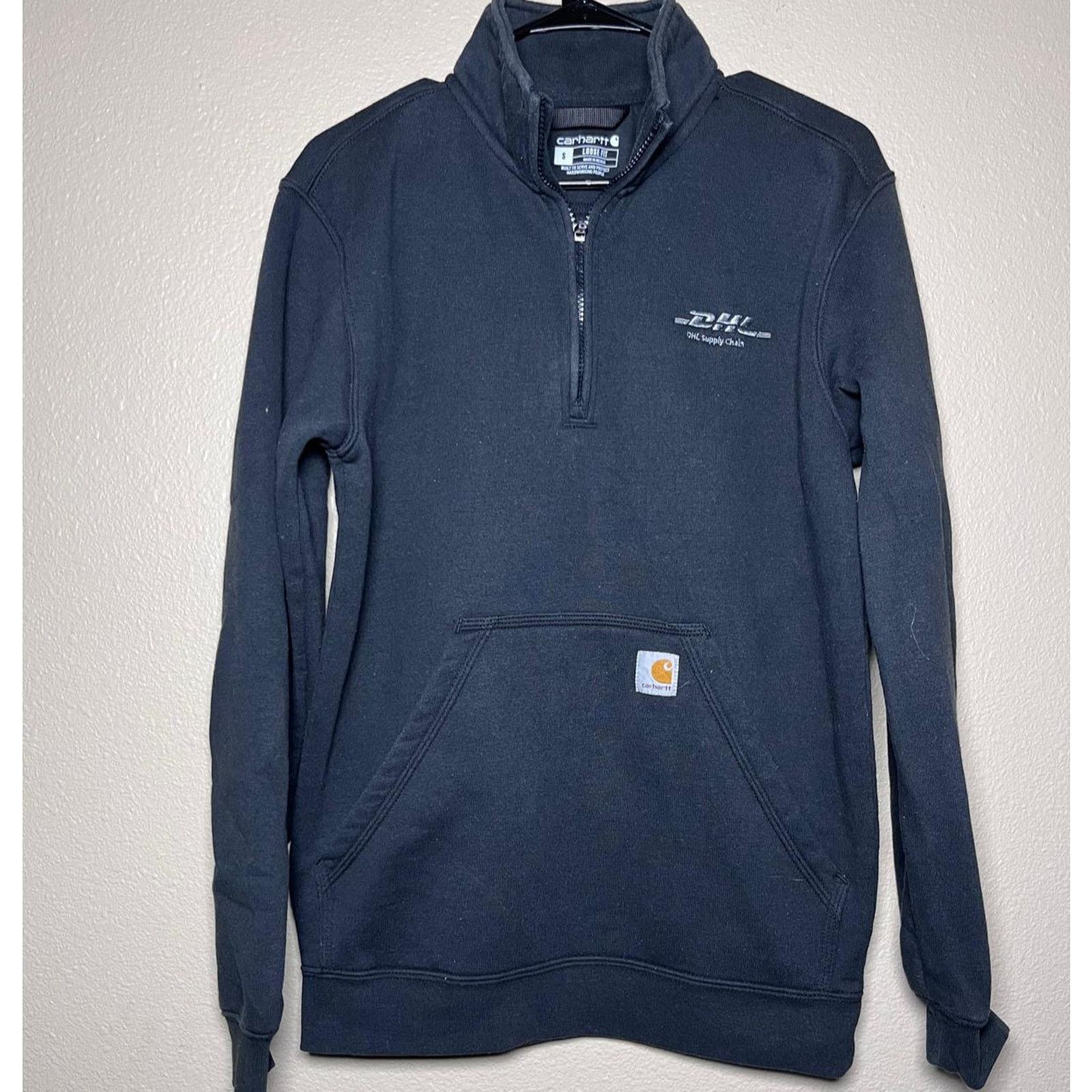 Carhartt 📦 Carhartt x DHL Supply Chain 1/4 Zip Sweatshirt – Size S Size S / US 4 / IT 40 - 1 Thumbnail