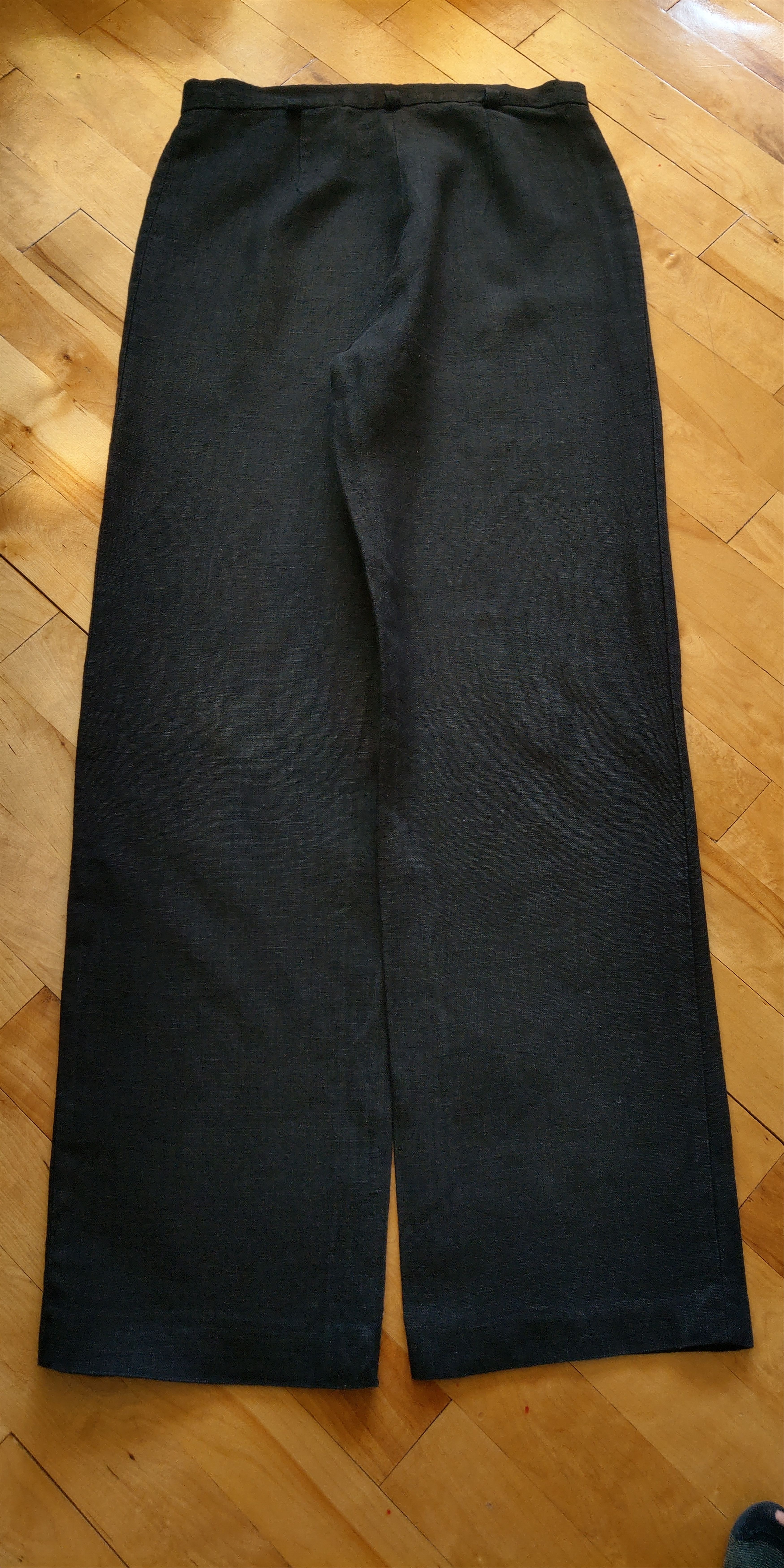 Vintage 100% Linen Vintage Pants High Waist Minimal y2k Wide Flared Size US 31 - 10 Thumbnail