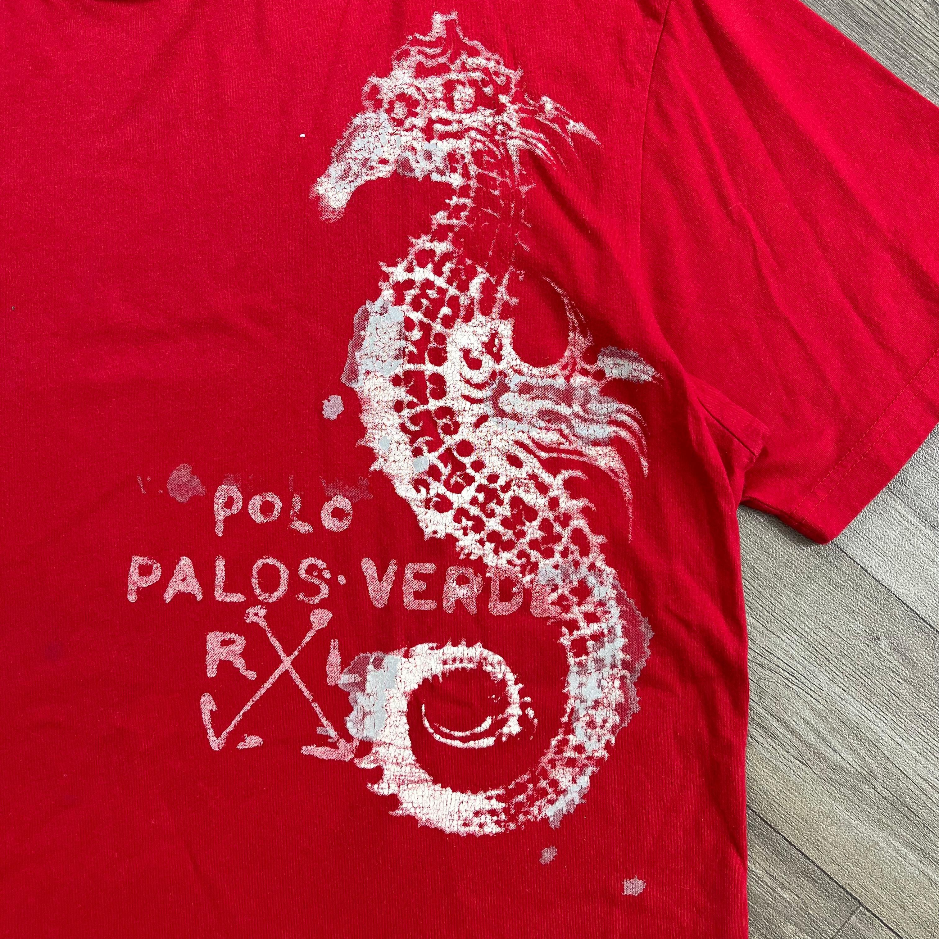 Polo Ralph Lauren Archive Vintage Polo Ralph Lauren Palos Verde Seahorse Tee Size US L / EU 52-54 / 3 - 5 Thumbnail