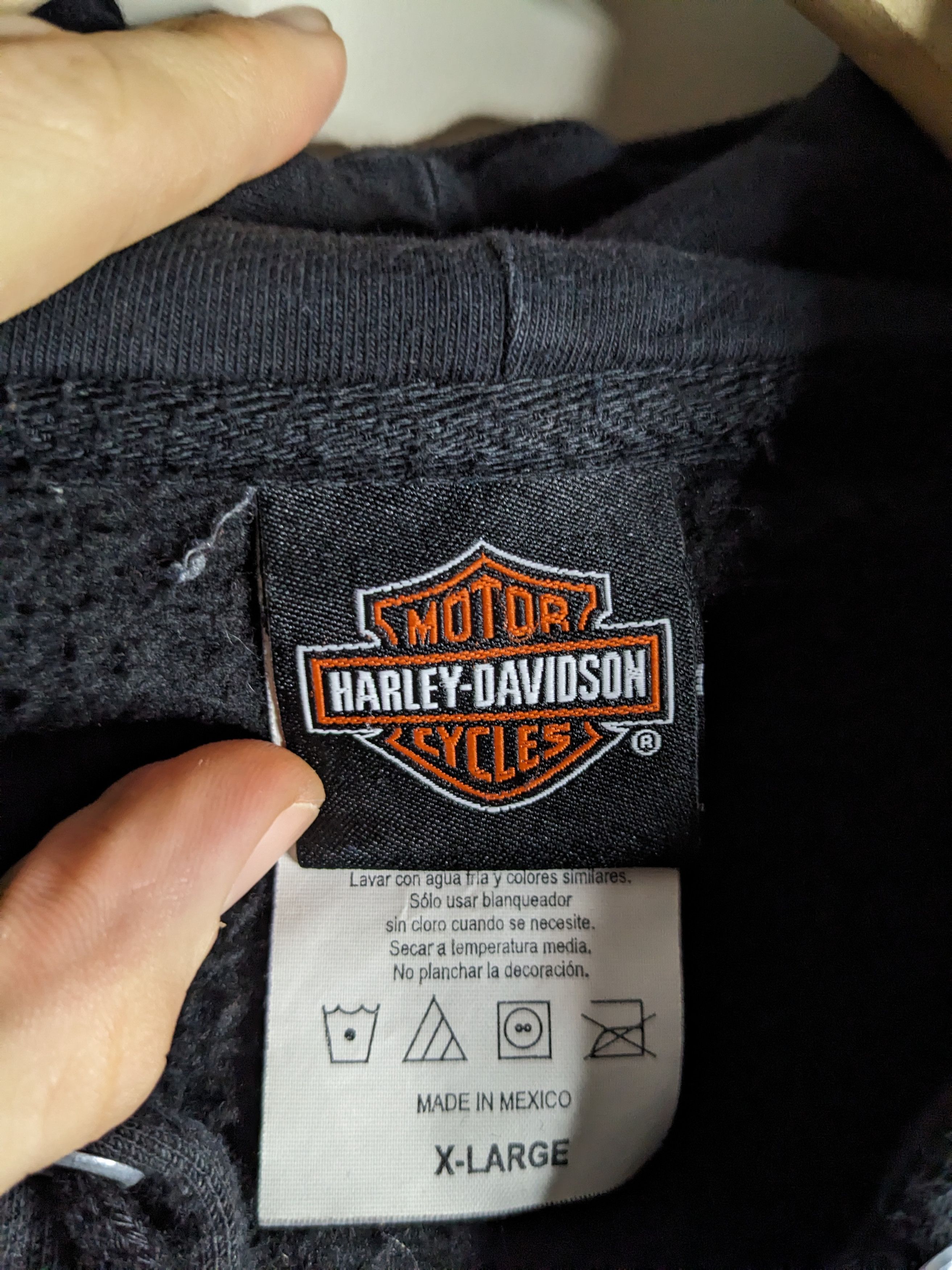 Harley Davidson Harley Davidson Full Zip Sweater Sz XL Black Graphic Hoodie Size US XL / EU 56 / 4 - 8 Thumbnail