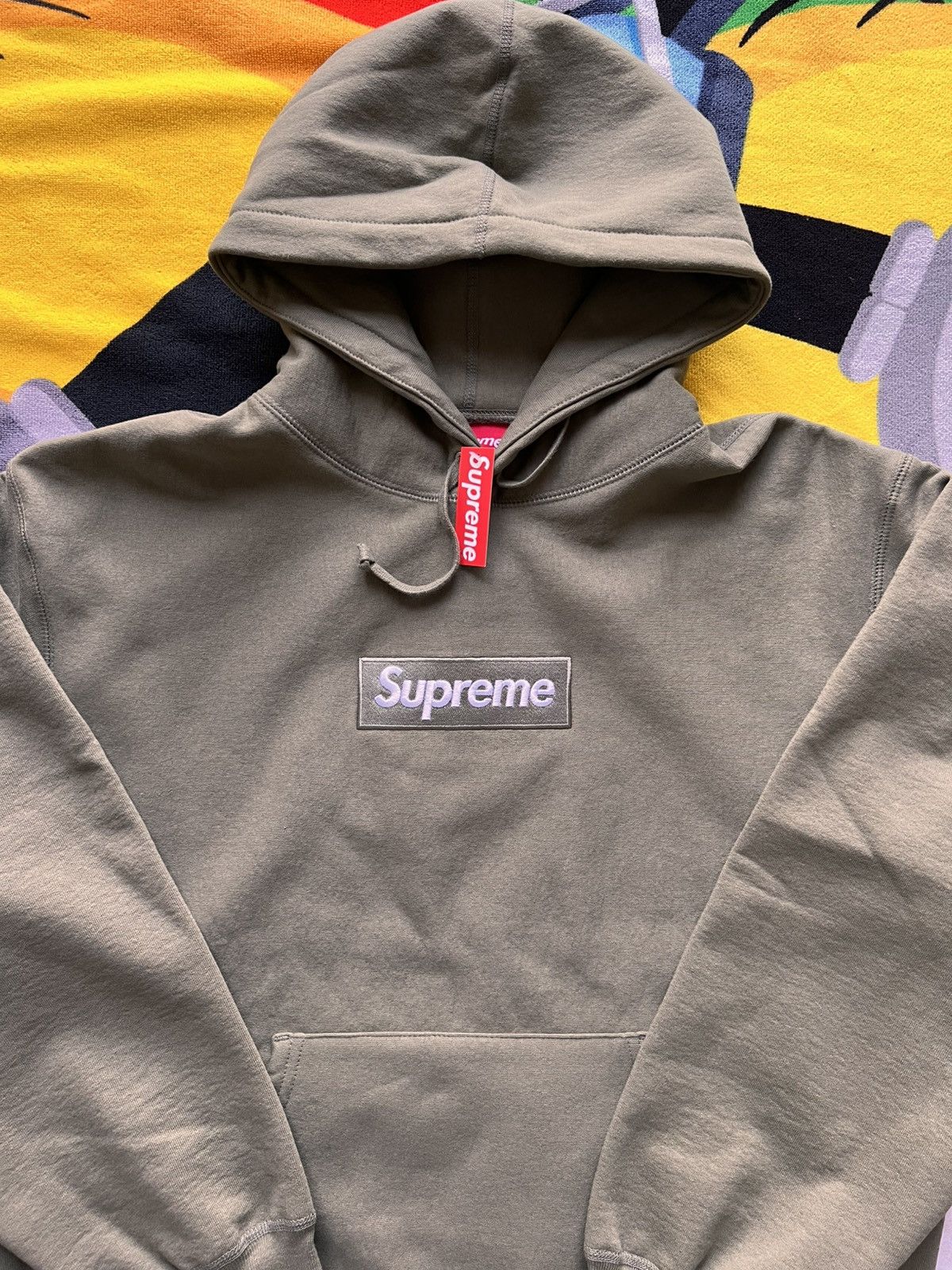 Supreme M Supreme Box Logo Hooded Sweatshirt olive FW25 green hoodie Size US M / EU 48-50 / 2 - 1 Thumbnail