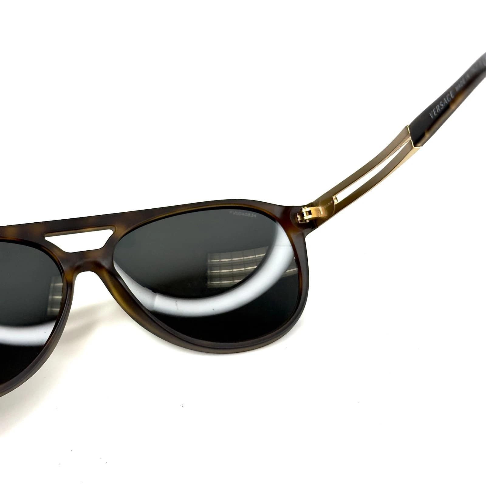 Versace VERSACE VE4312 4312 Vintage Vanitas Havana Gold Mirror Size ONE SIZE - 4 Thumbnail