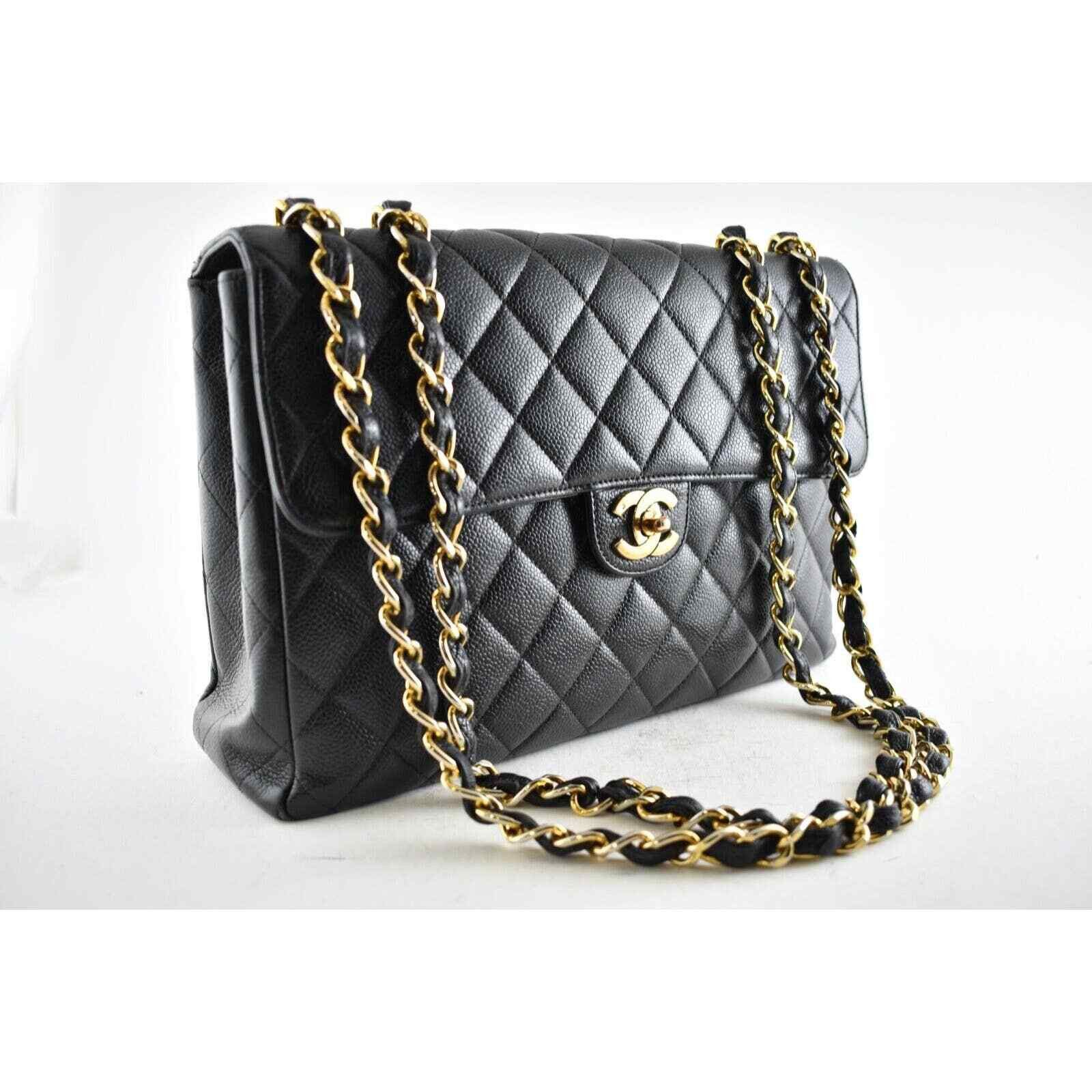 Chanel Chanel Vintage Jumbo Flap CC Logo Shoulder Crossbody Bag Size ONE SIZE - 3 Thumbnail